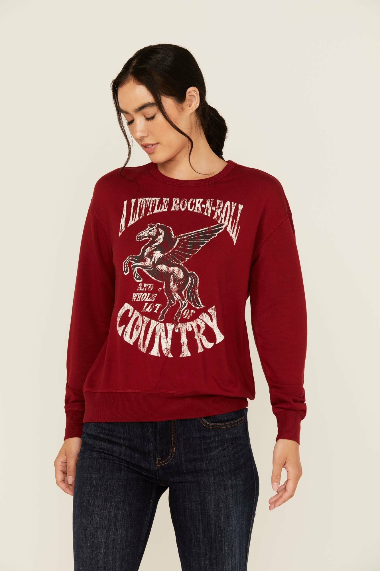 Idyllwind Little Rock Lot of Country Pullover Sweatshirt Wine