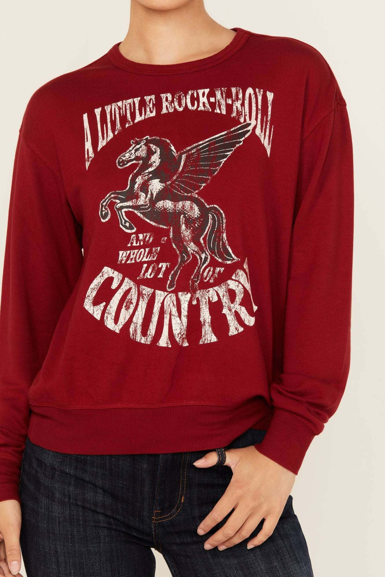 Idyllwind Little Rock Lot of Country Pullover Sweatshirt Wine