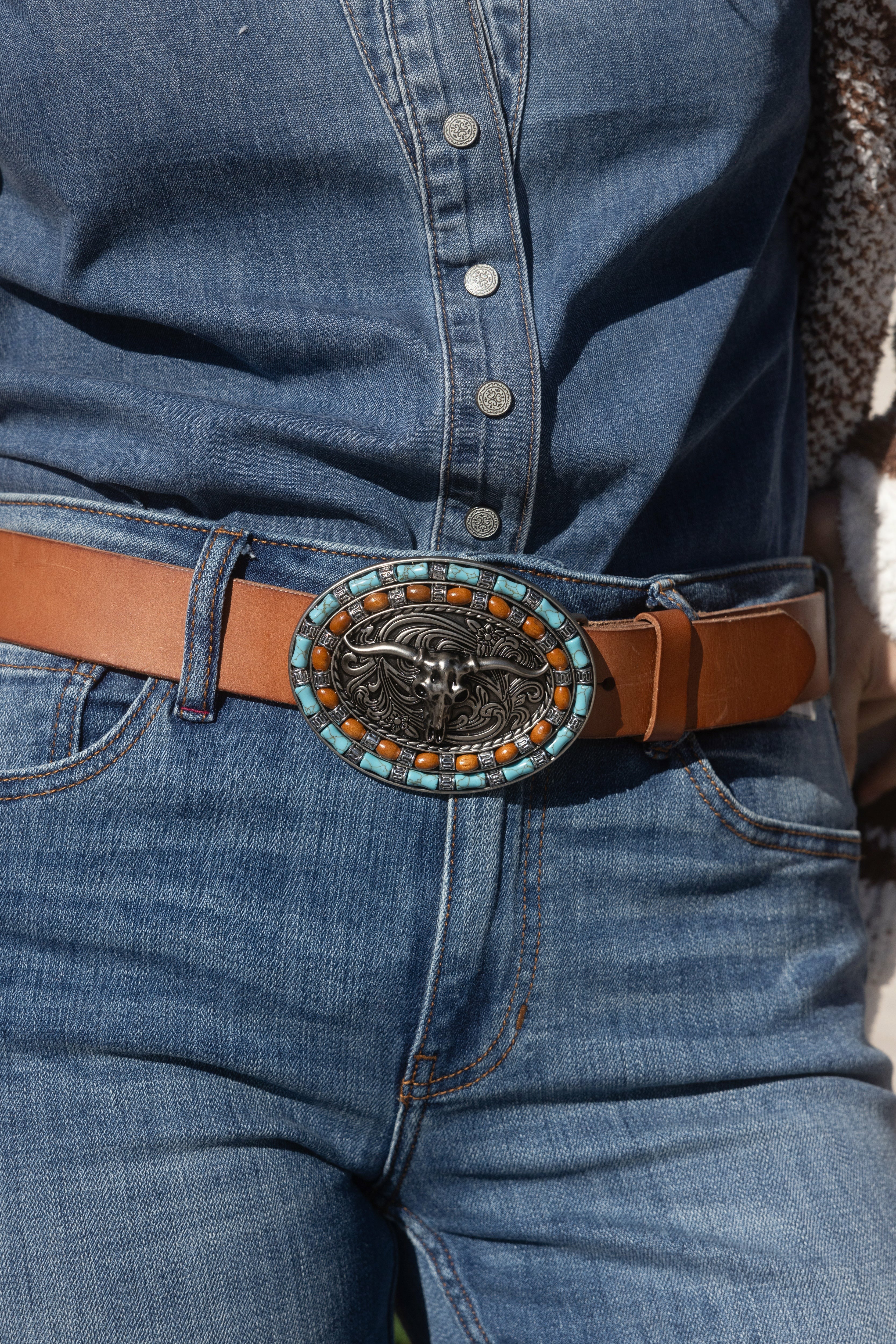 Idyllwind Longhorn Buckle Belt Brown