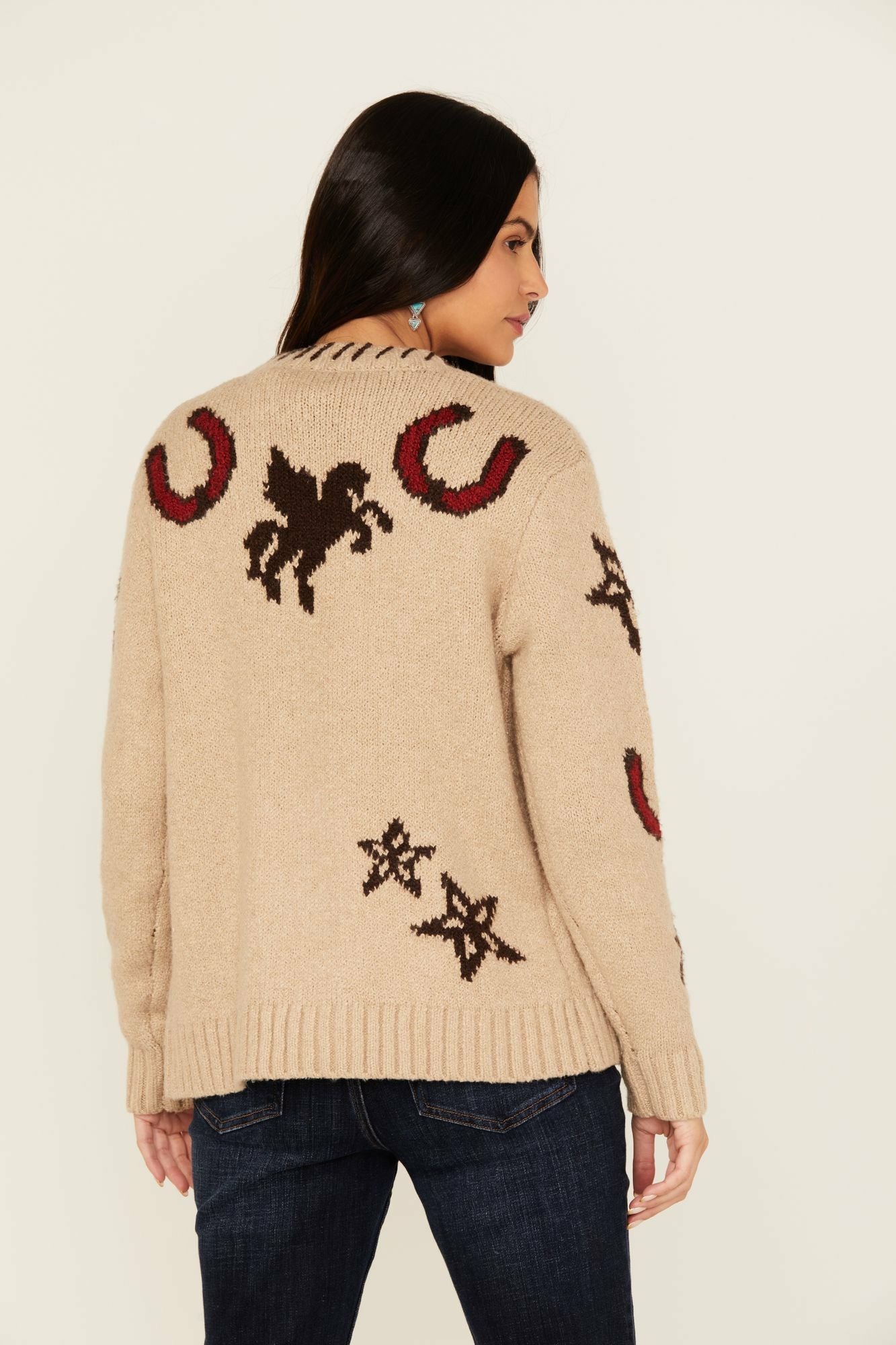 Idyllwind Malta Western Button-Down Cardigan Sand