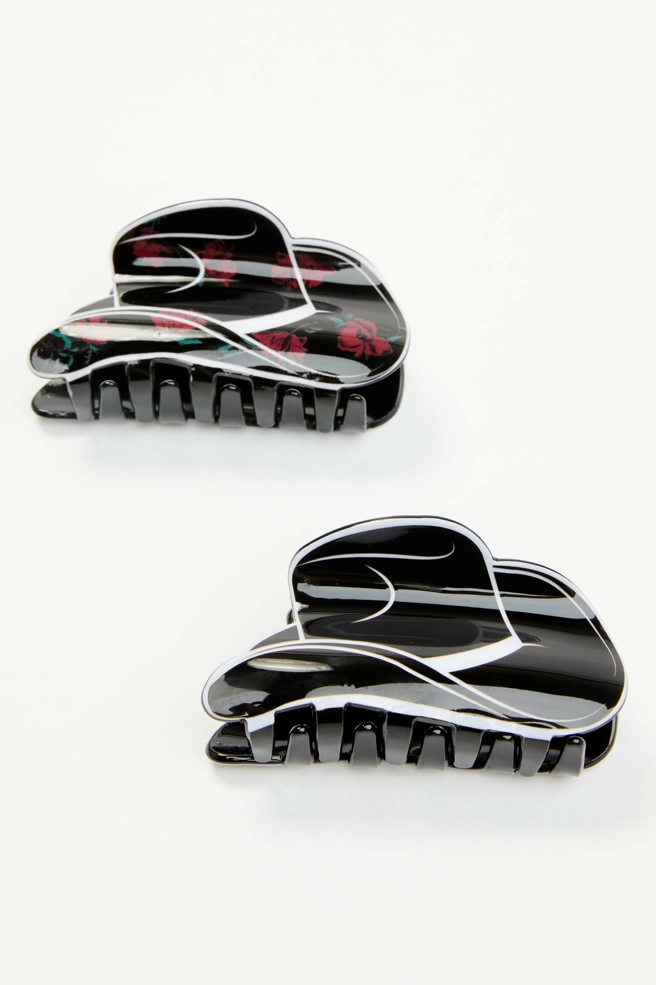 Idyllwind Carissa Rose Hat Hair Clip Set - 2 Piece Black