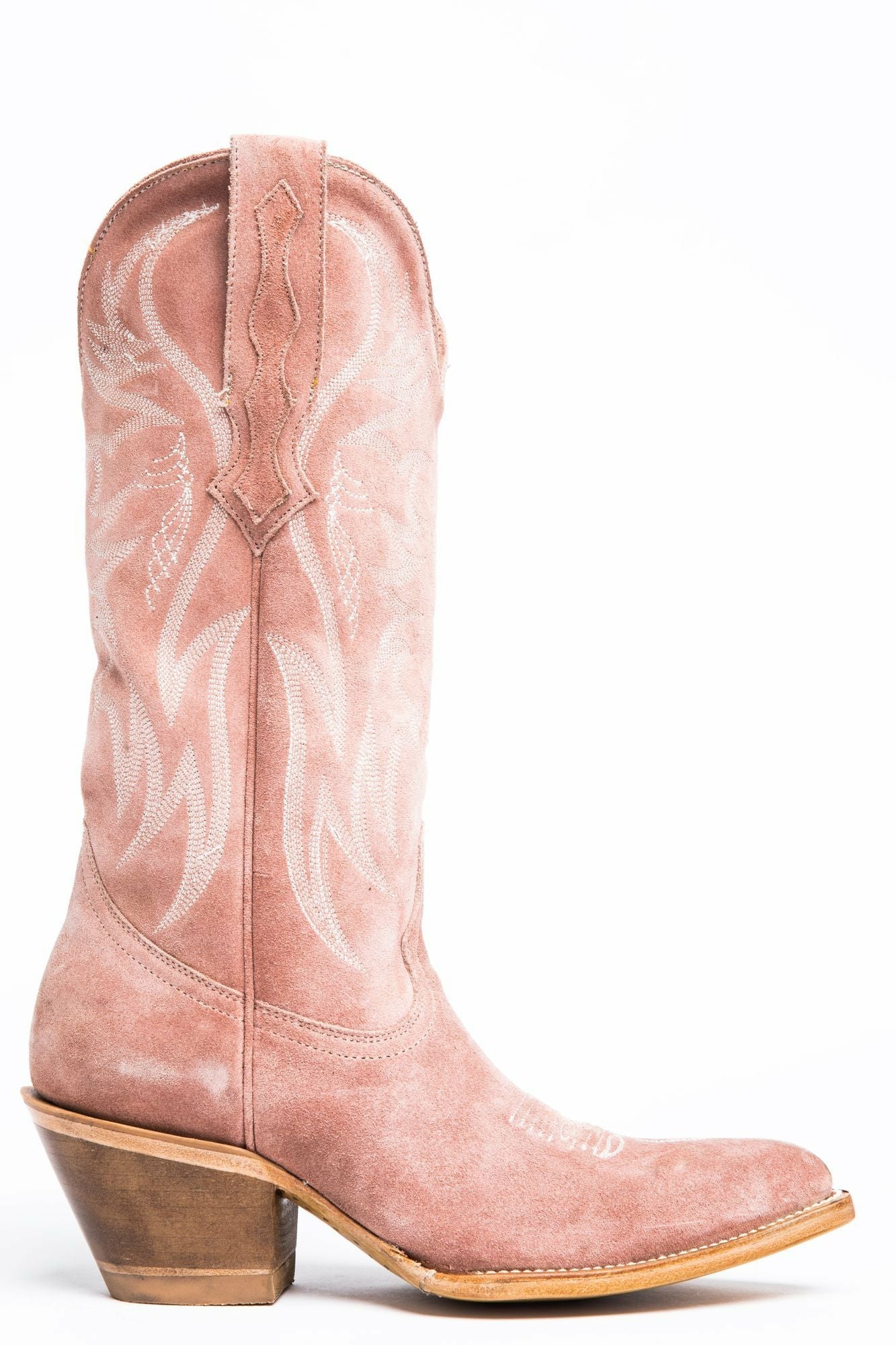 Idyllwind Charmed Life Pink Suede Western Boots - Round Toe Blush
