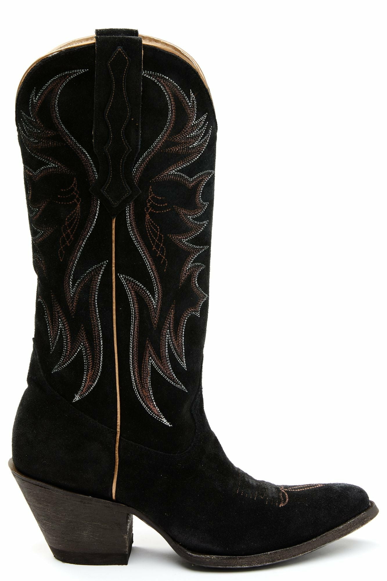 Idyllwind Charmed Life Black Suede Western Boots - Round Toe Black