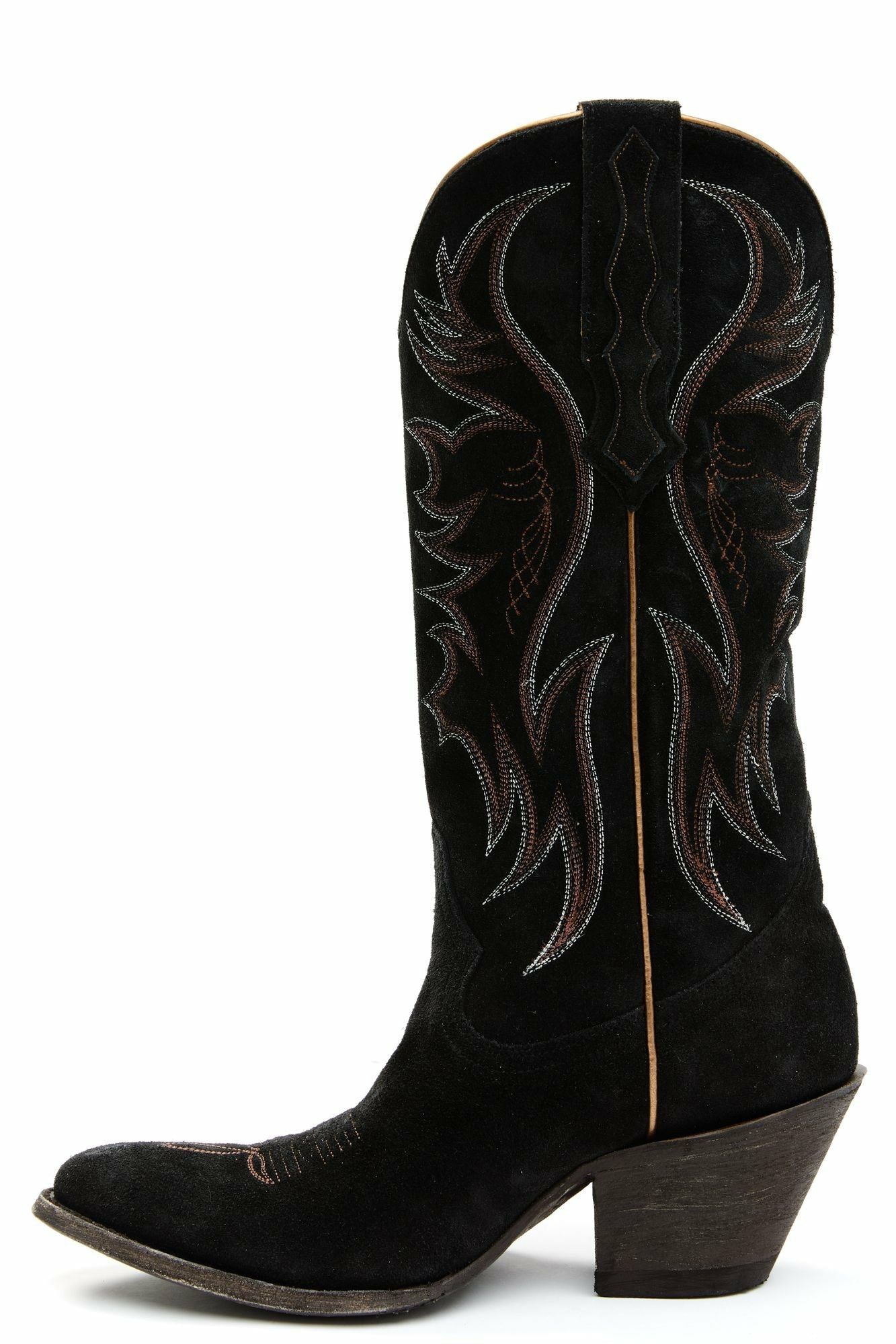 Idyllwind Charmed Life Black Suede Western Boots - Round Toe Black