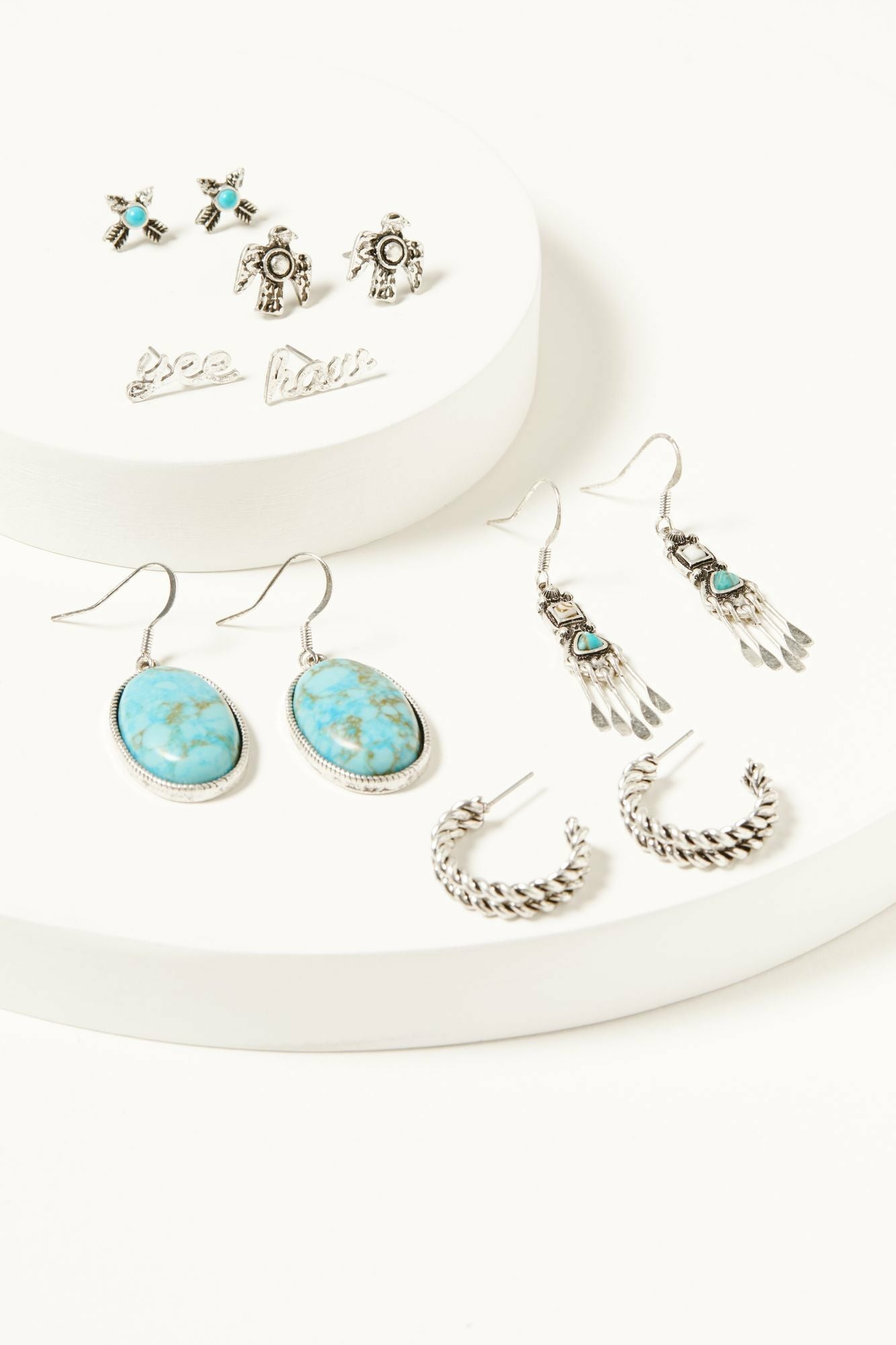 Idyllwind Alteras Yee Haw Earring Set - 6 Piece Silver
