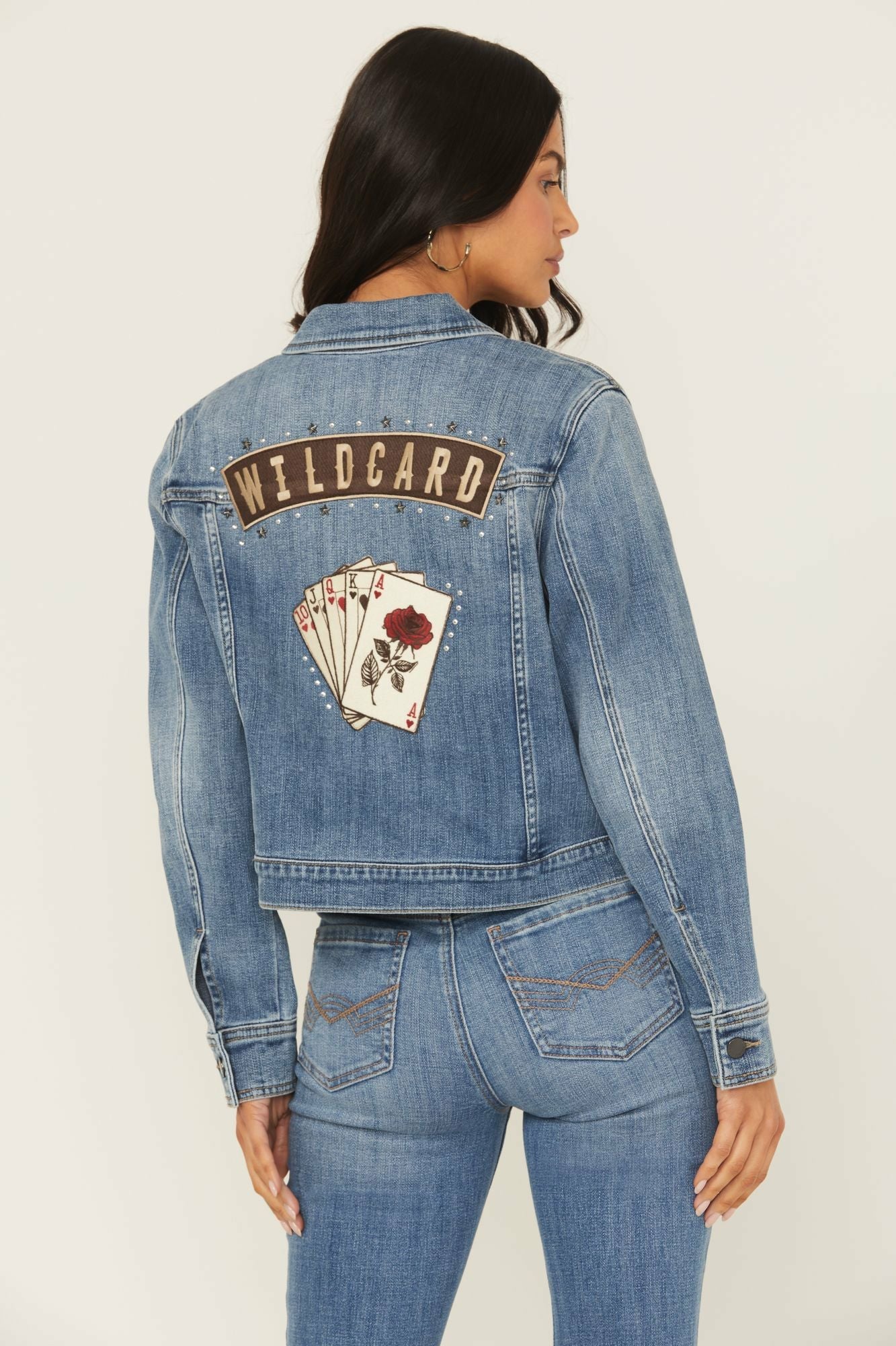 Idyllwind Wildcard Denim Trucker Jacket Medium Wash
