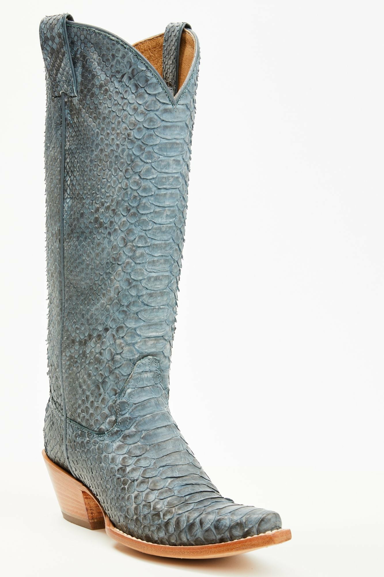 Idyllwind Slay Navy Python Tall Western Boots - Snip Toe Blue