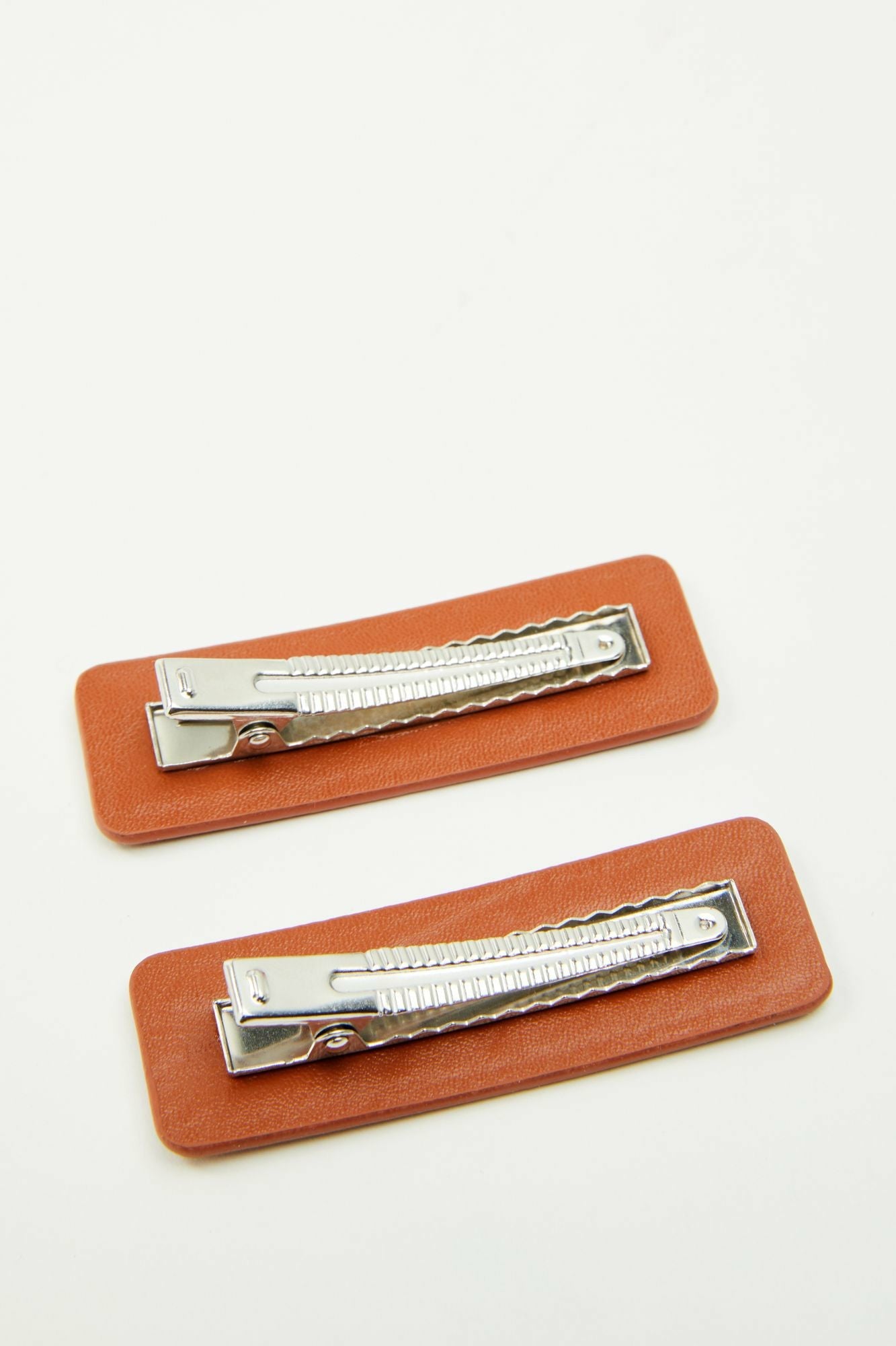 Idyllwind Buck Off Faux Leather Hair Clip Set - 2 Piece Brown