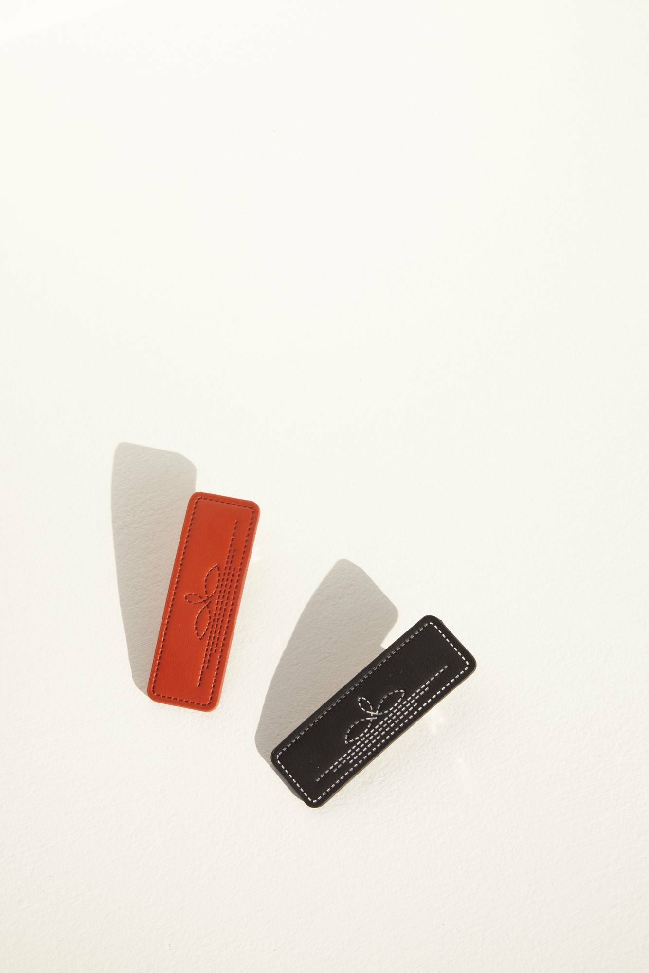 Idyllwind Nash Vegas Faux Leather Hair Clip Set - 2 Piece Black