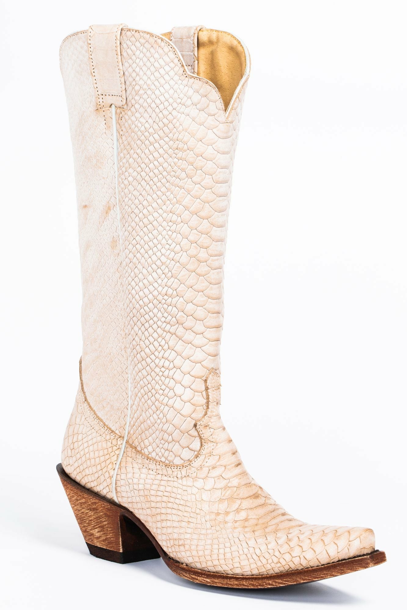 Idyllwind Strut White Western Boots - Snip Toe Ivory