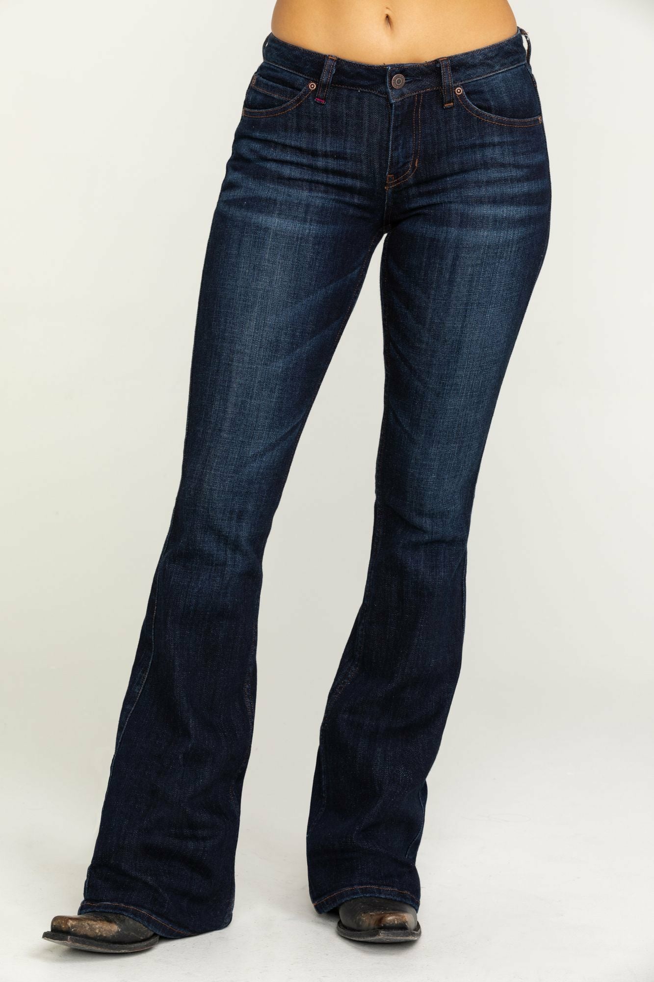 Idyllwind Dark Wash Whiskey Debbie Bootcut Jeans Blue