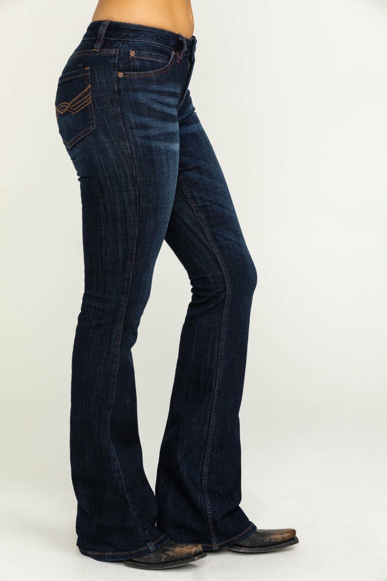 Idyllwind Dark Wash Whiskey Debbie Bootcut Jeans Blue