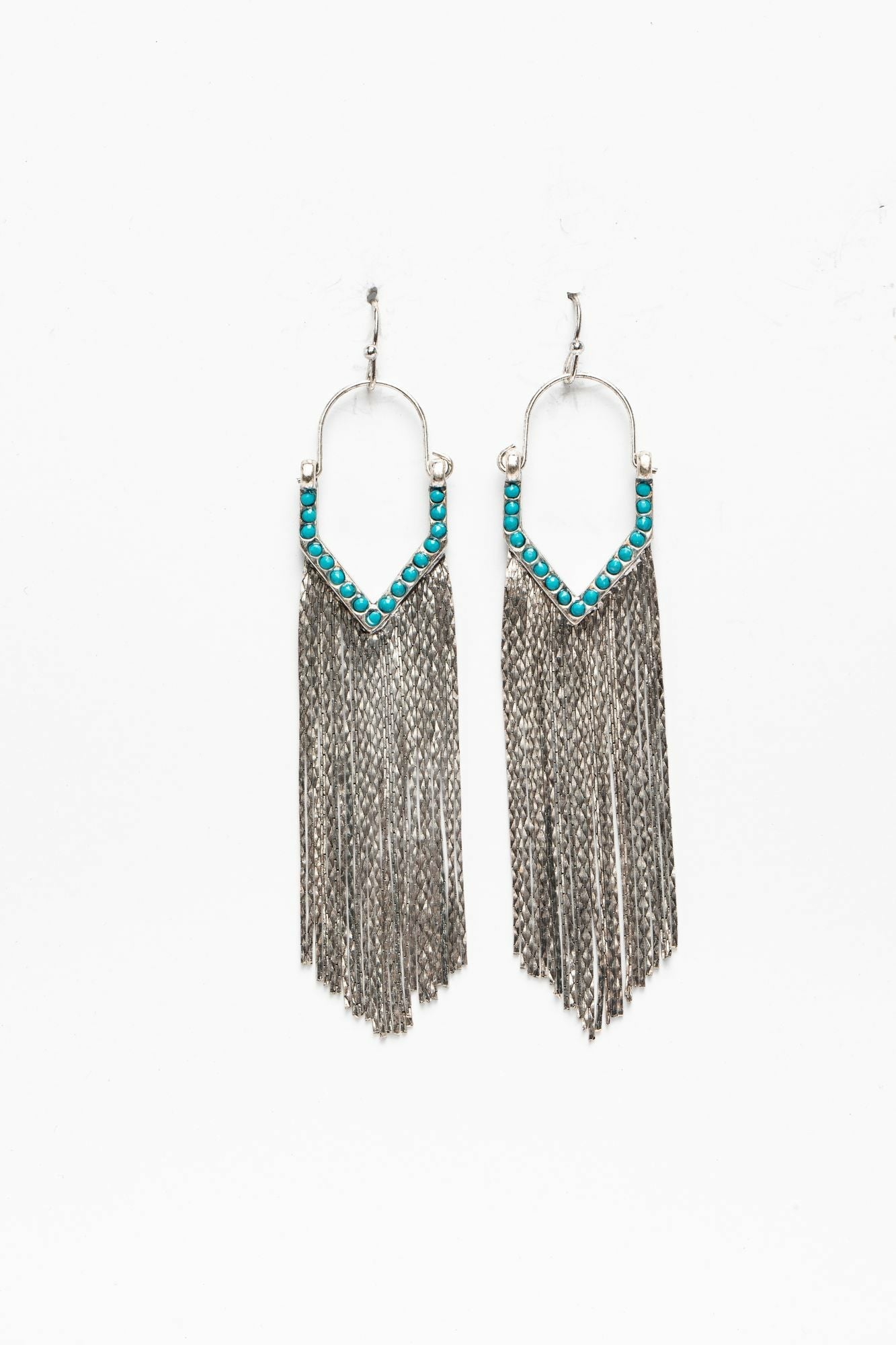 Idyllwind Just Say Yes Drop Fringe Earrings Silver