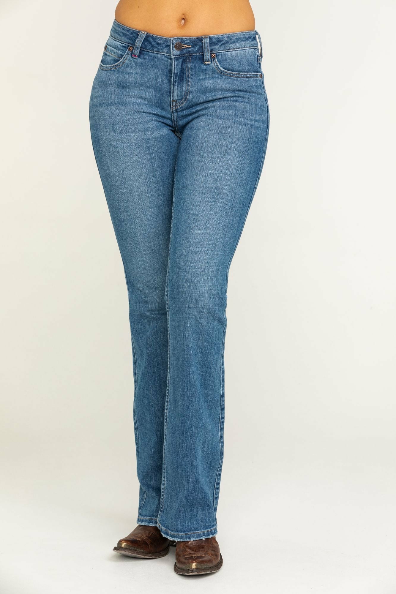 Idyllwind Rebel Wild Heart Bootcut Denim Jeans Blue