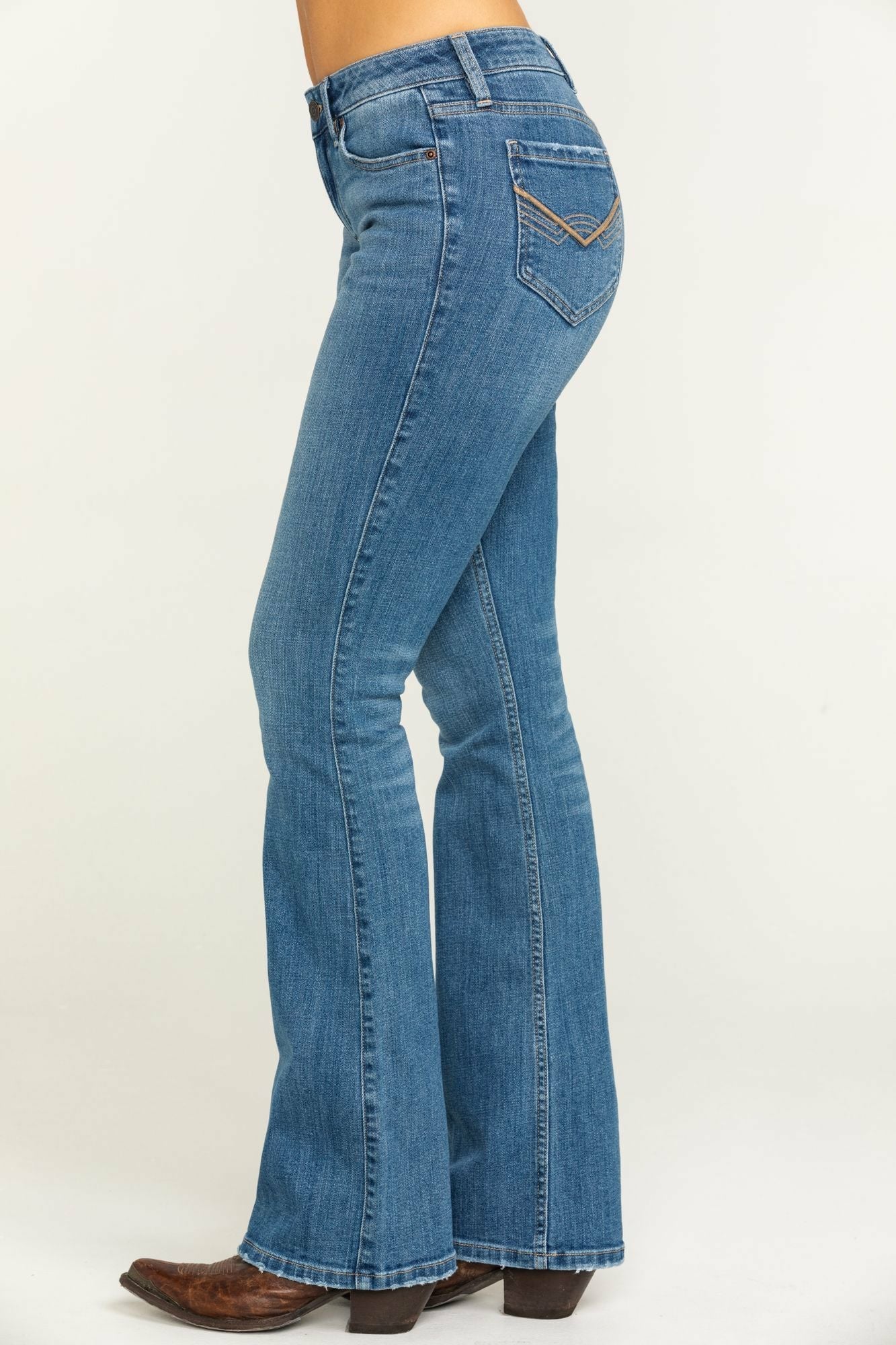 Idyllwind Rebel Wild Heart Bootcut Denim Jeans Blue