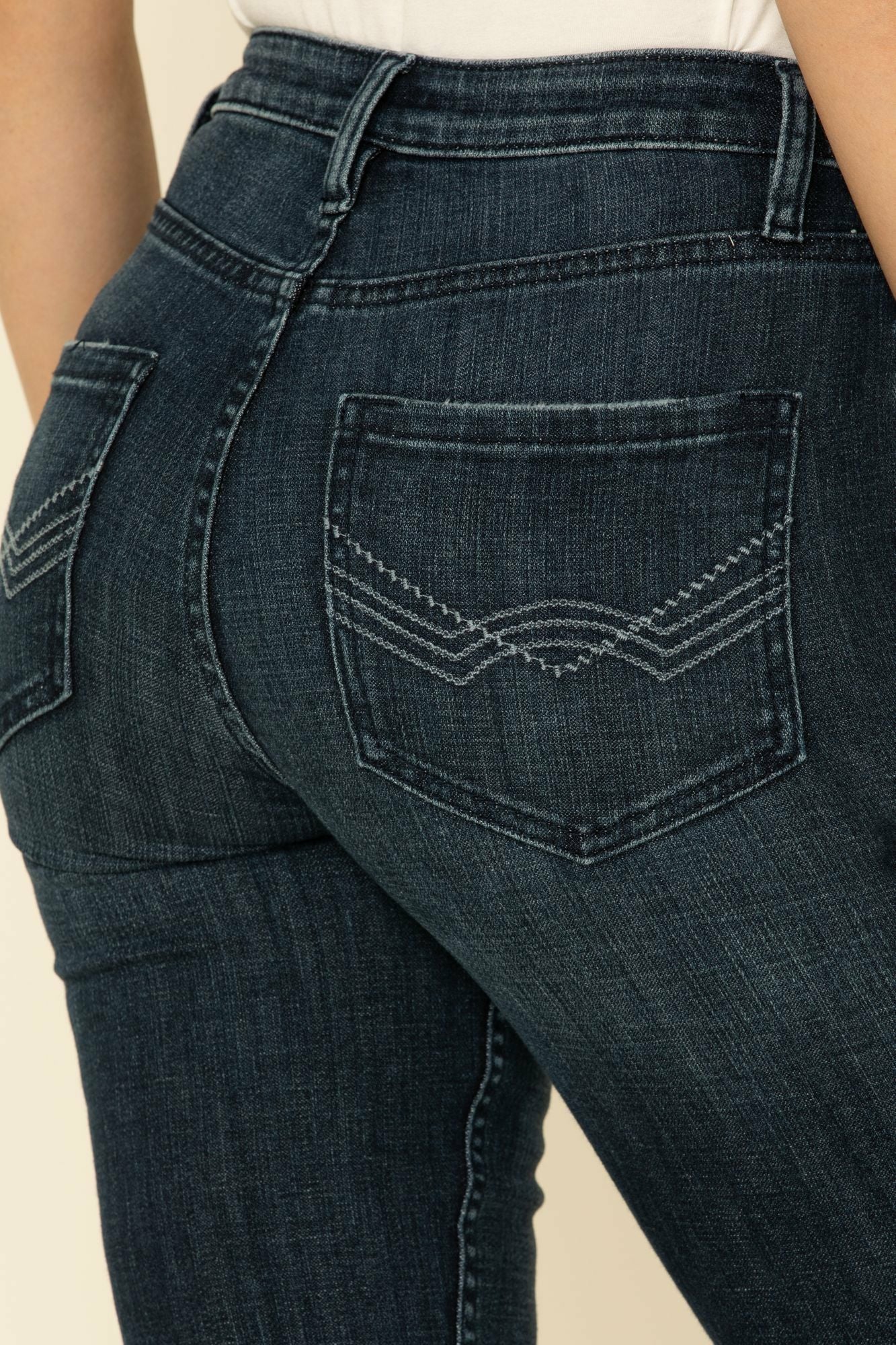 Idyllwind Daredevil High Risin' Flare Denim Jeans Dark Blue