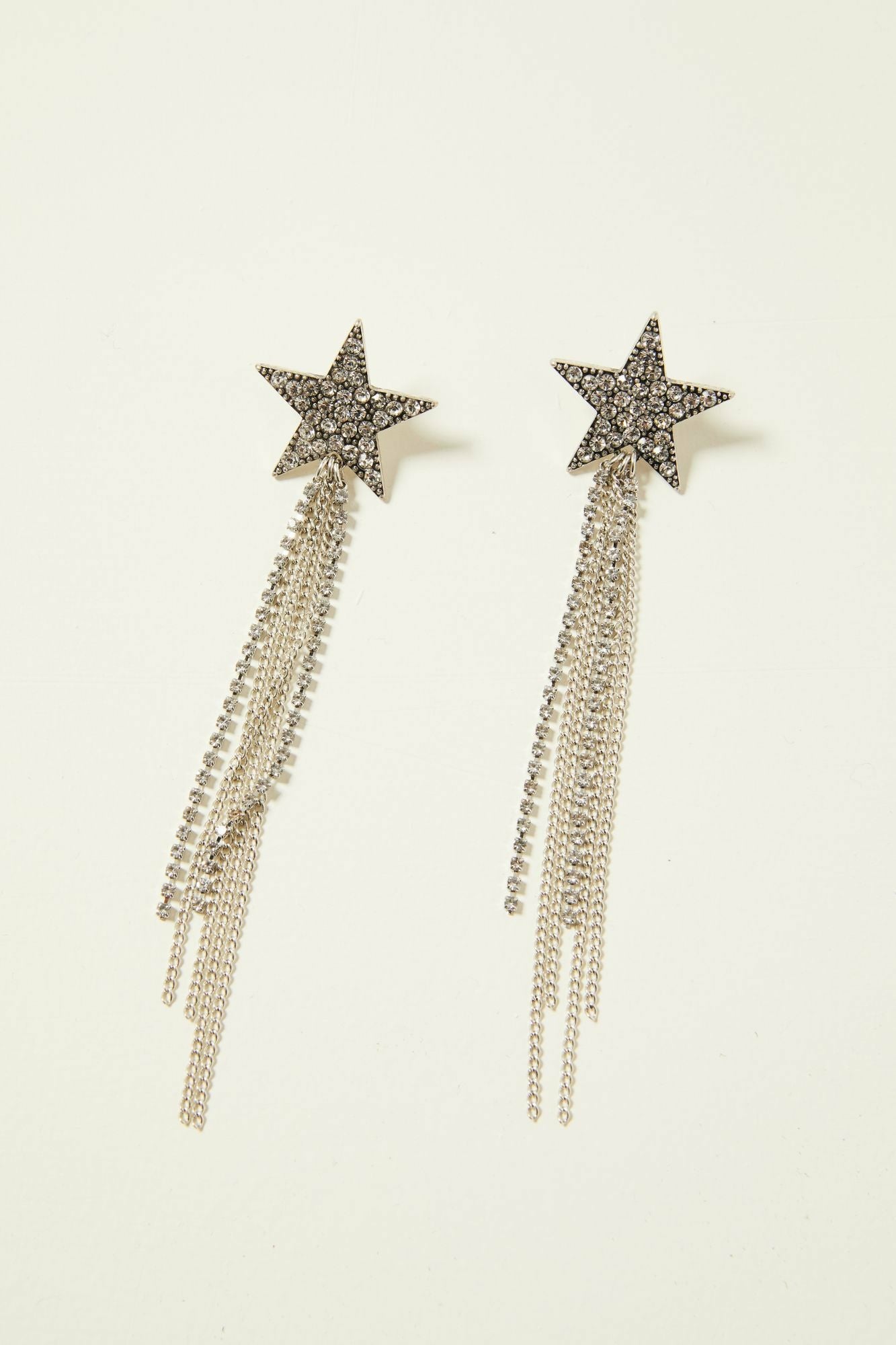 Idyllwind Shooting Star Fringe Earrings Silver
