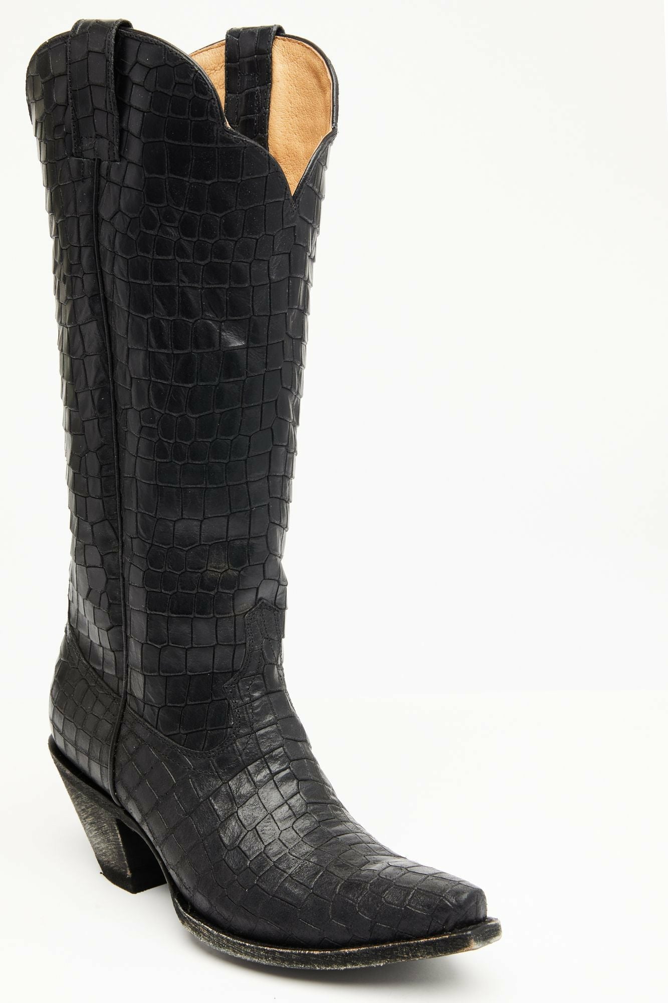 Idyllwind Strut Black Western Boots - Snip Toe Black