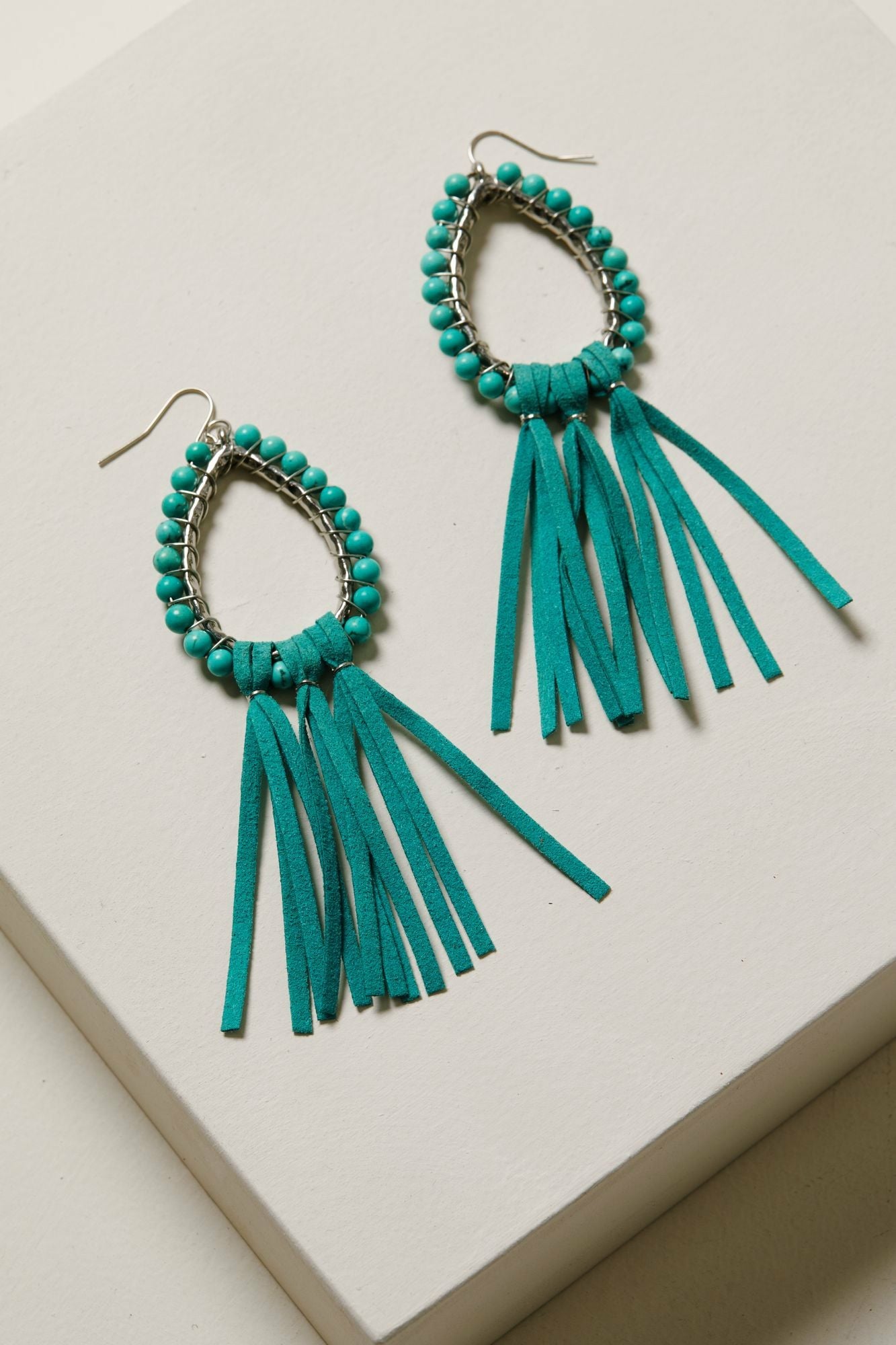 Idyllwind Move Like Me Fringe Earrings Turquoise