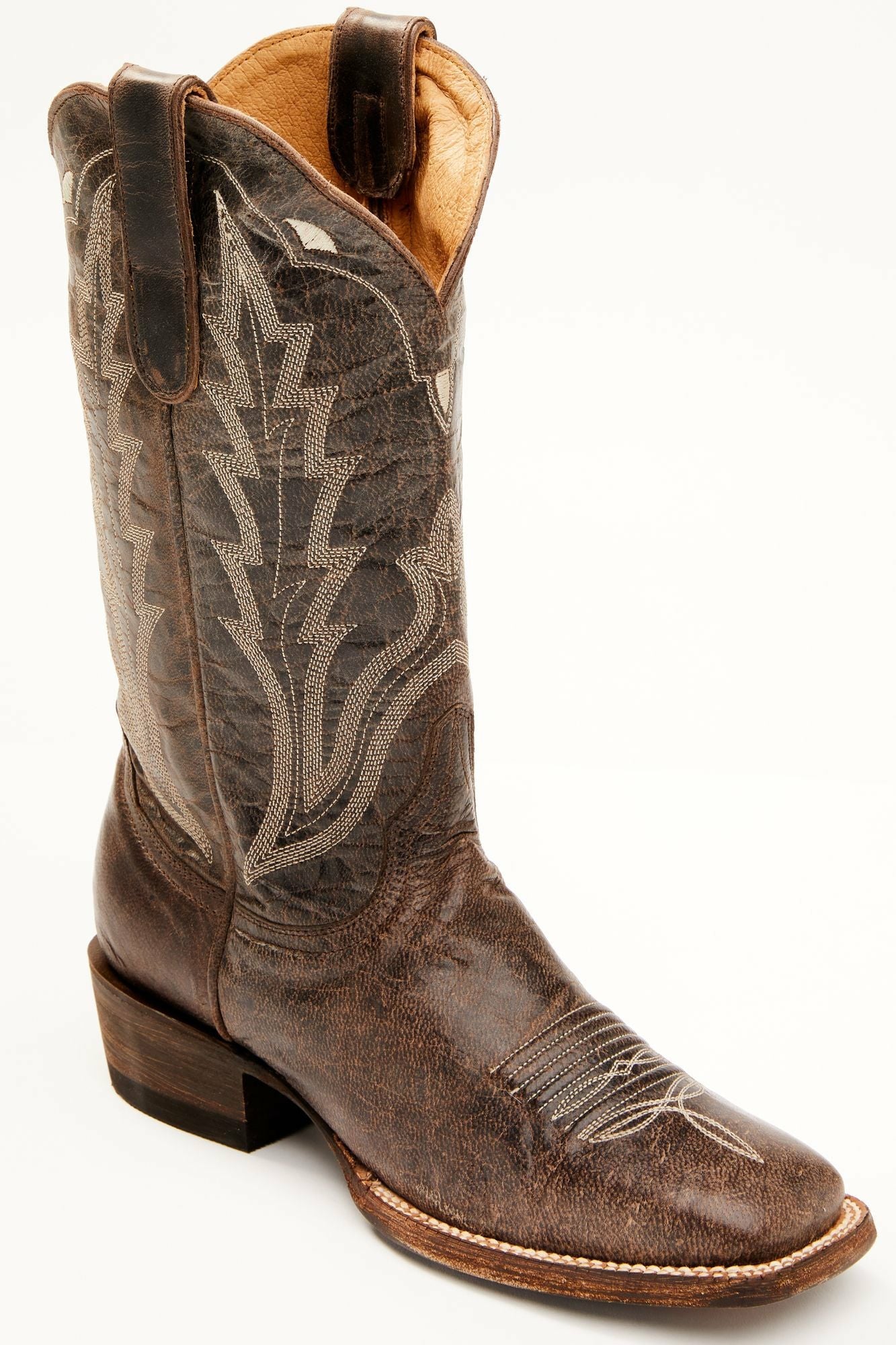 Idyllwind Outlaw Dark Brown Performance Western Boot w/Comfort Technology – Broad Square Toe Dark Brown