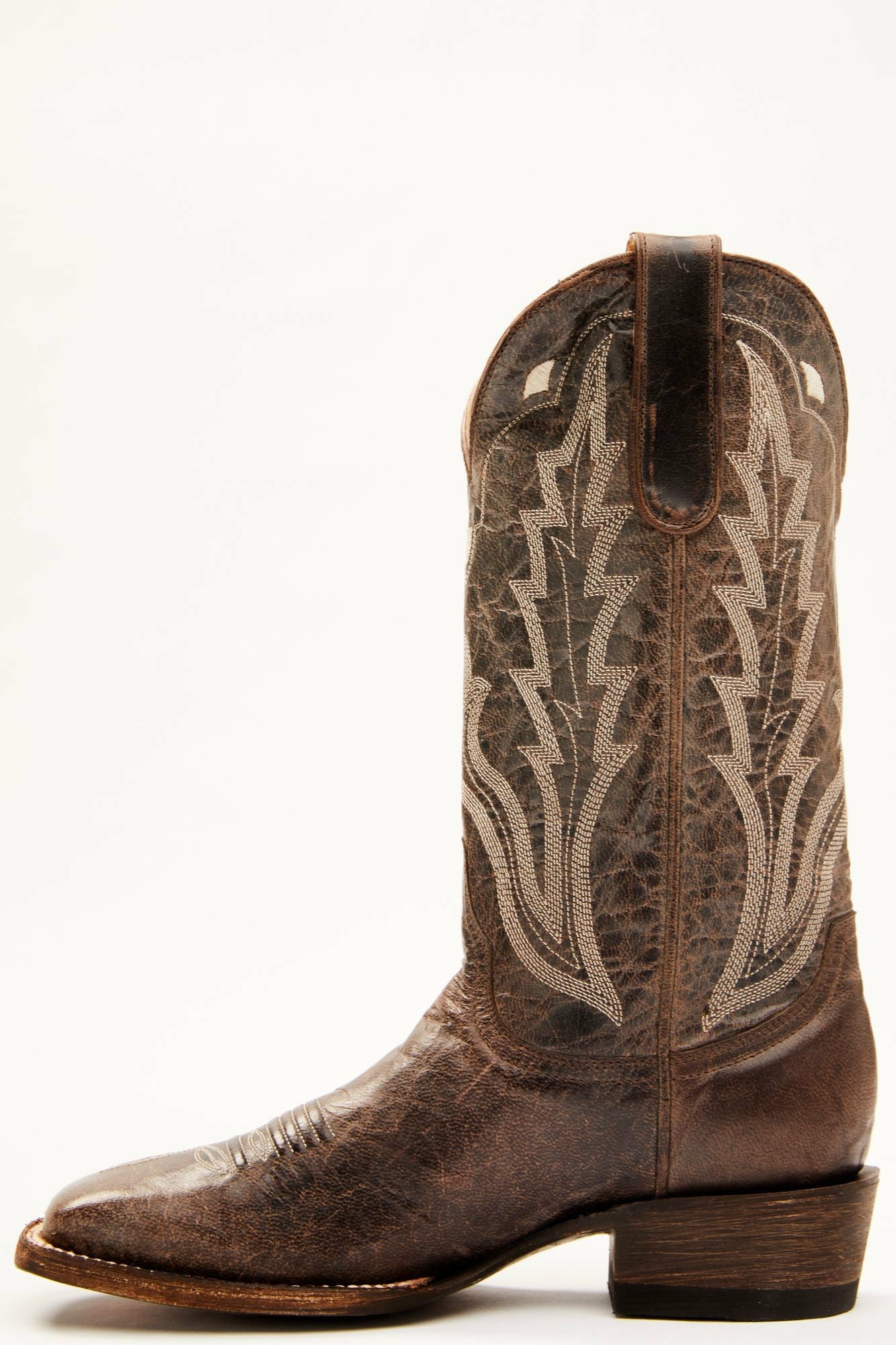 Idyllwind Outlaw Dark Brown Performance Western Boot w/Comfort Technology – Broad Square Toe Dark Brown