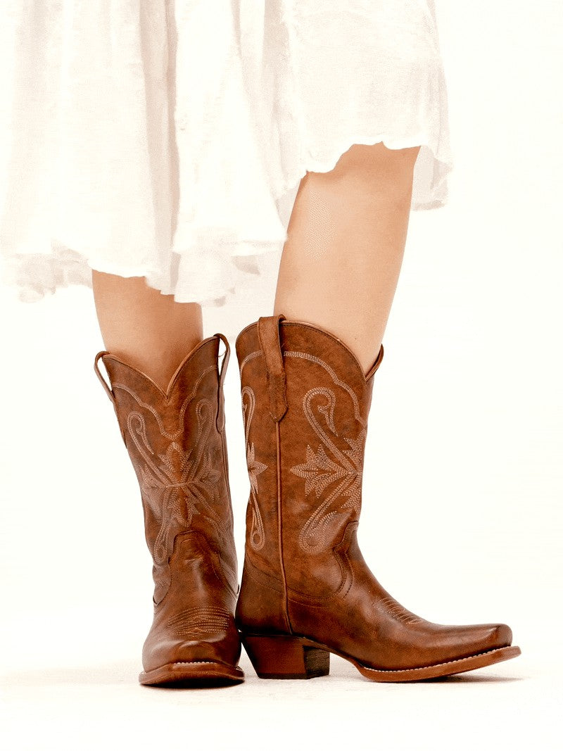 Idyllwind Buttercup Western Boots - Narrow Square Toe Brown