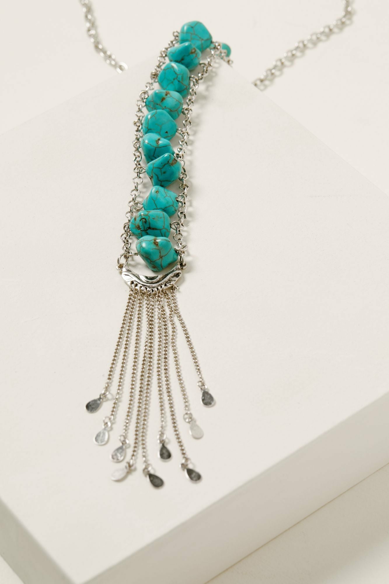 Idyllwind Dive Down South Drop Necklace Silver