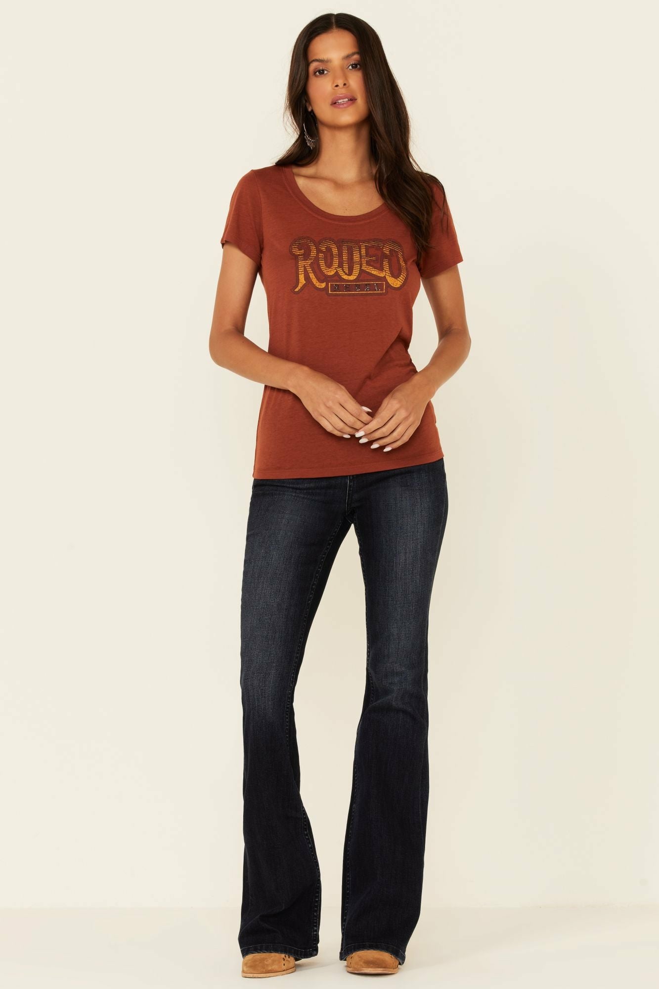 Idyllwind Rodeo Rebel Graphic Short Sleeve Trustie Tee Rust Copper