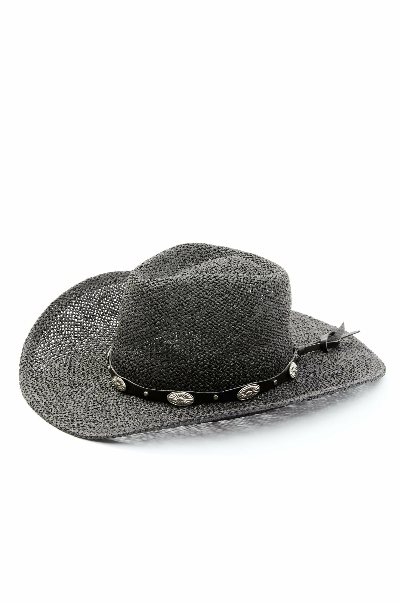 Idyllwind Ride With Me Paper Straw Western Hat Black