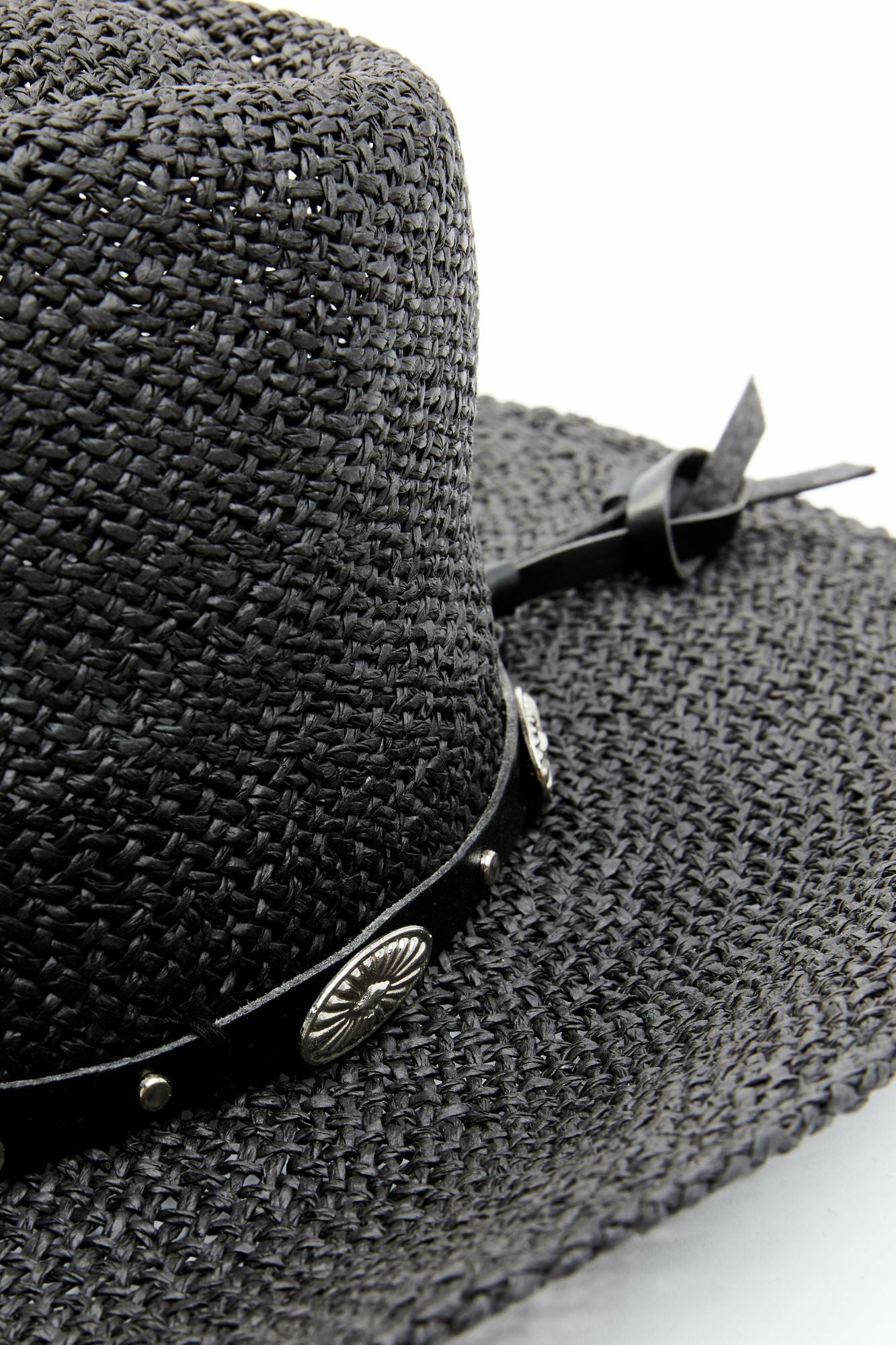Idyllwind Ride With Me Paper Straw Western Hat Black