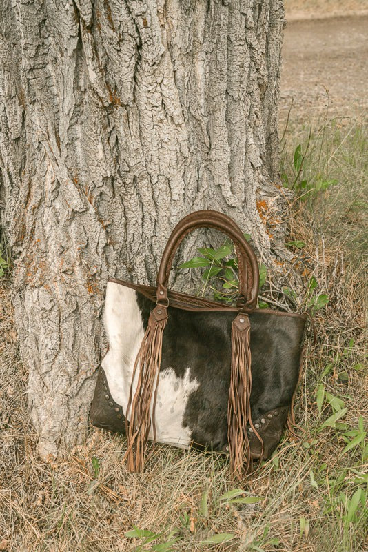 Idyllwind Cow Are You Handbag Brown