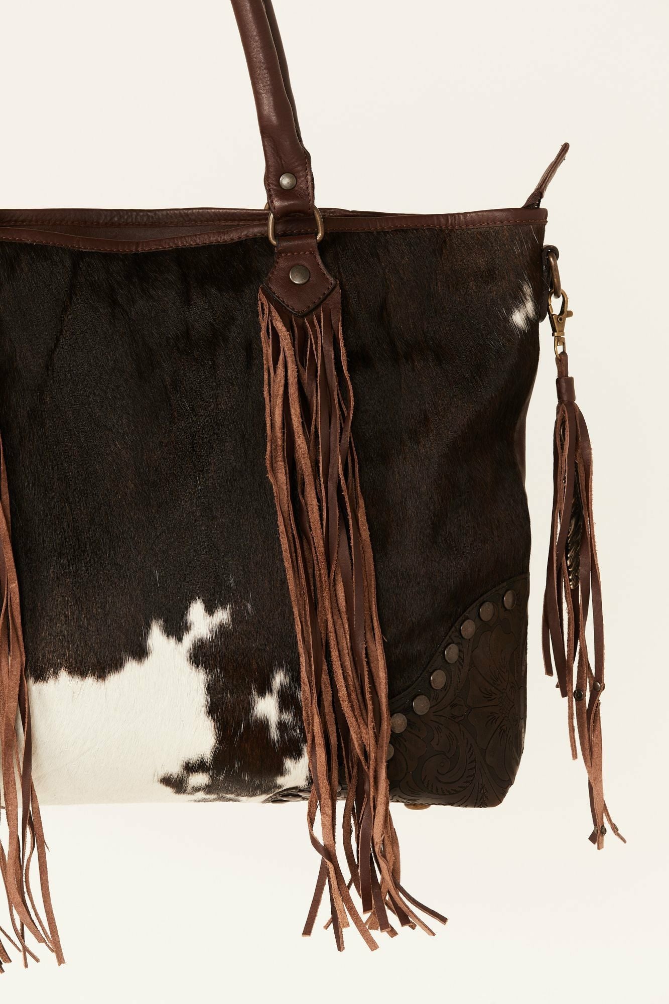 Idyllwind Cow Are You Handbag Brown