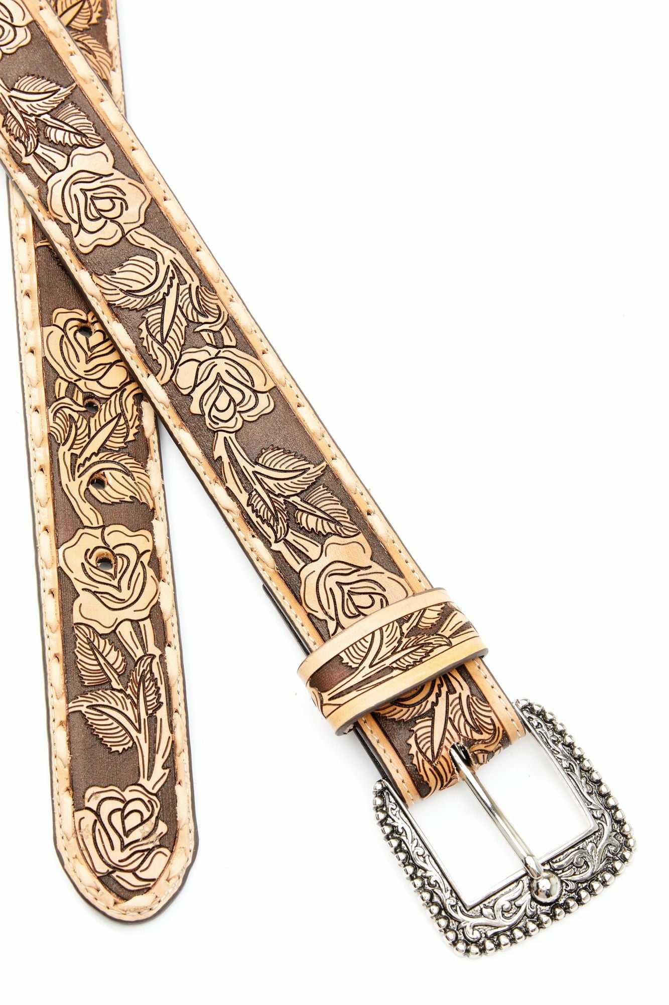 Idyllwind Just A Rose Embossed Tool Belt Brown