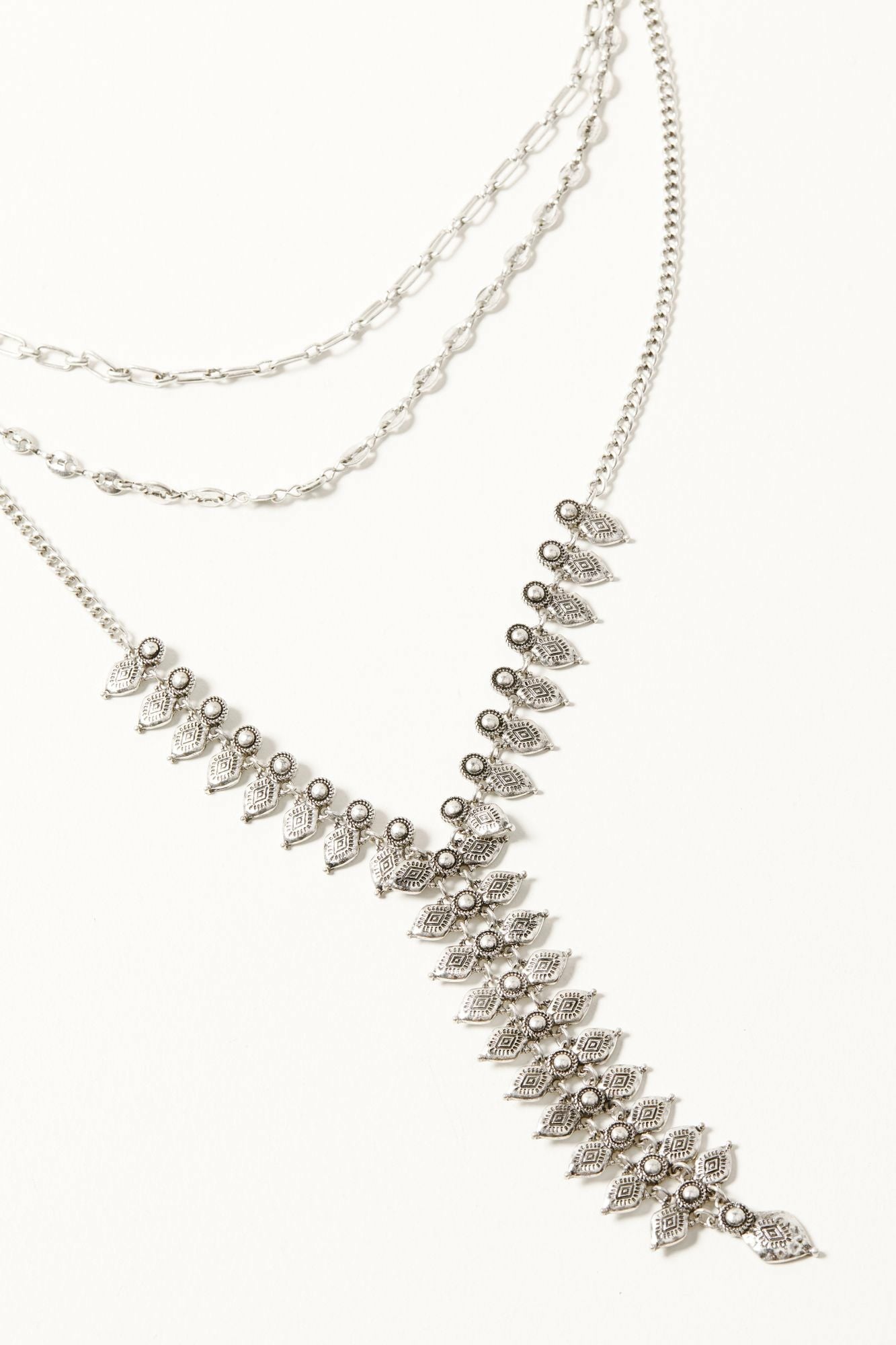 Idyllwind Rock Rose Necklace Silver