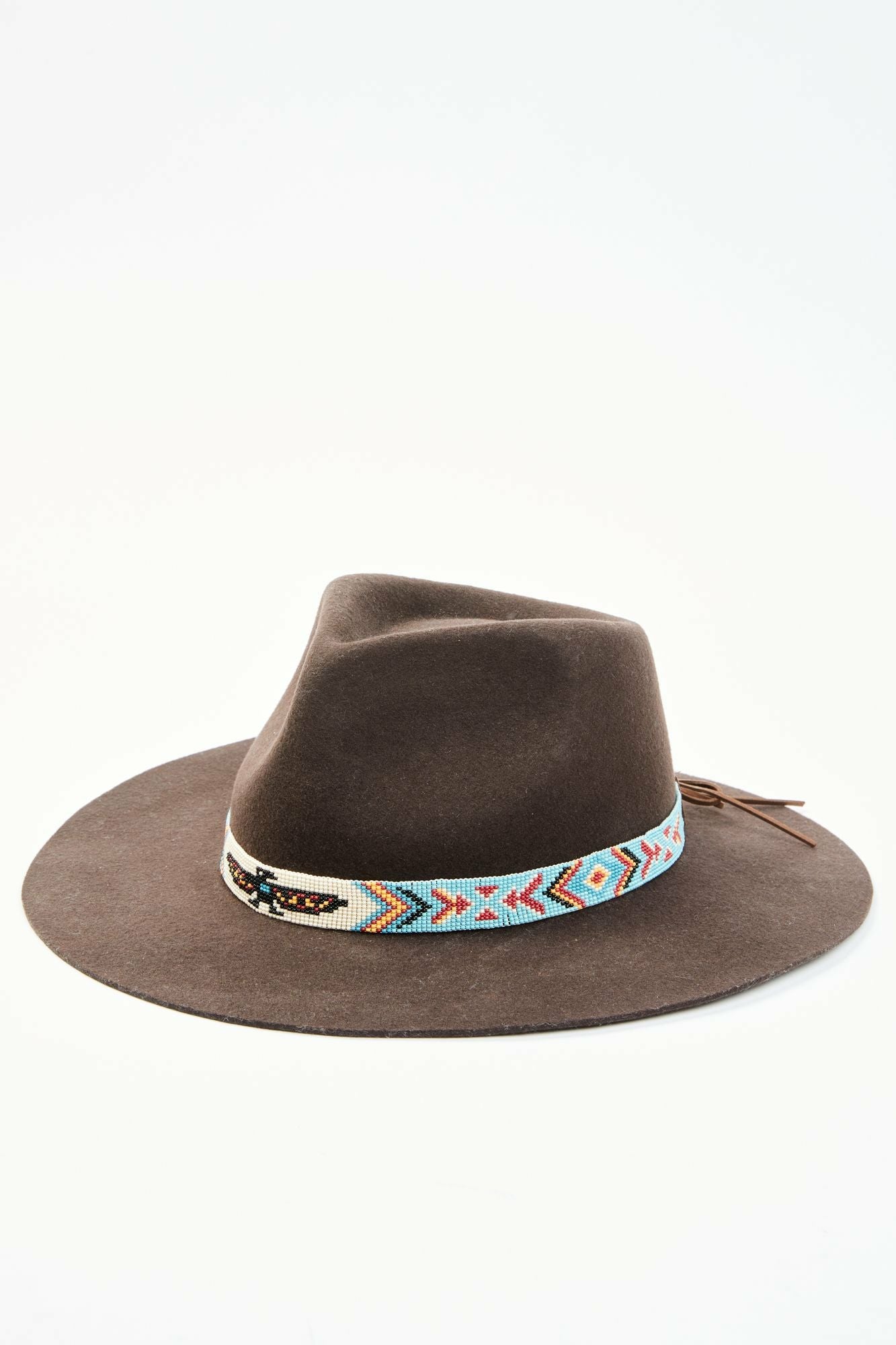 Idyllwind Thunderbird Beaded Band Wool Felt Western Hat Brown