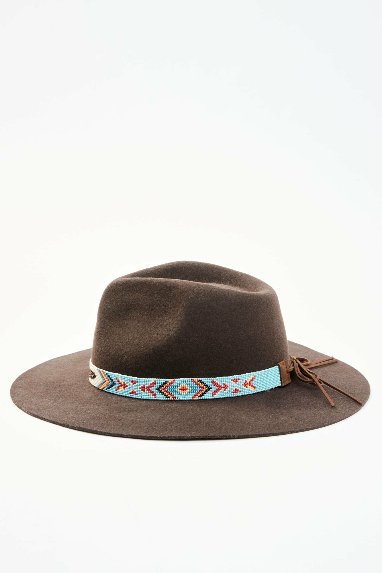 Idyllwind Thunderbird Beaded Band Wool Felt Western Hat Brown