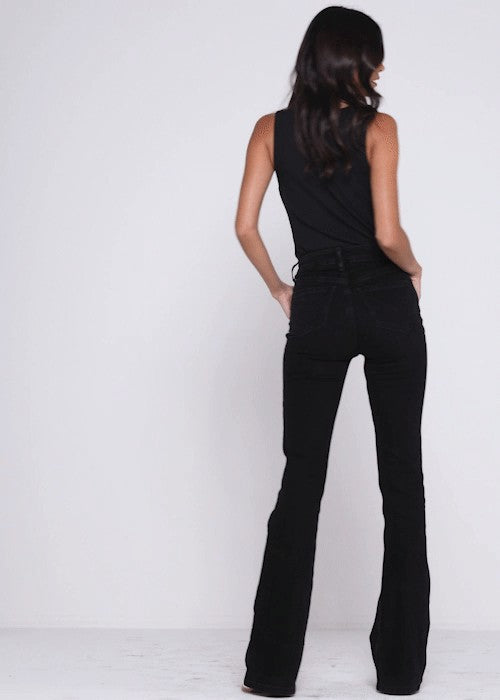 Idyllwind Velvet Touch High Rise Bootcut Brushed Denim Jeans Black
