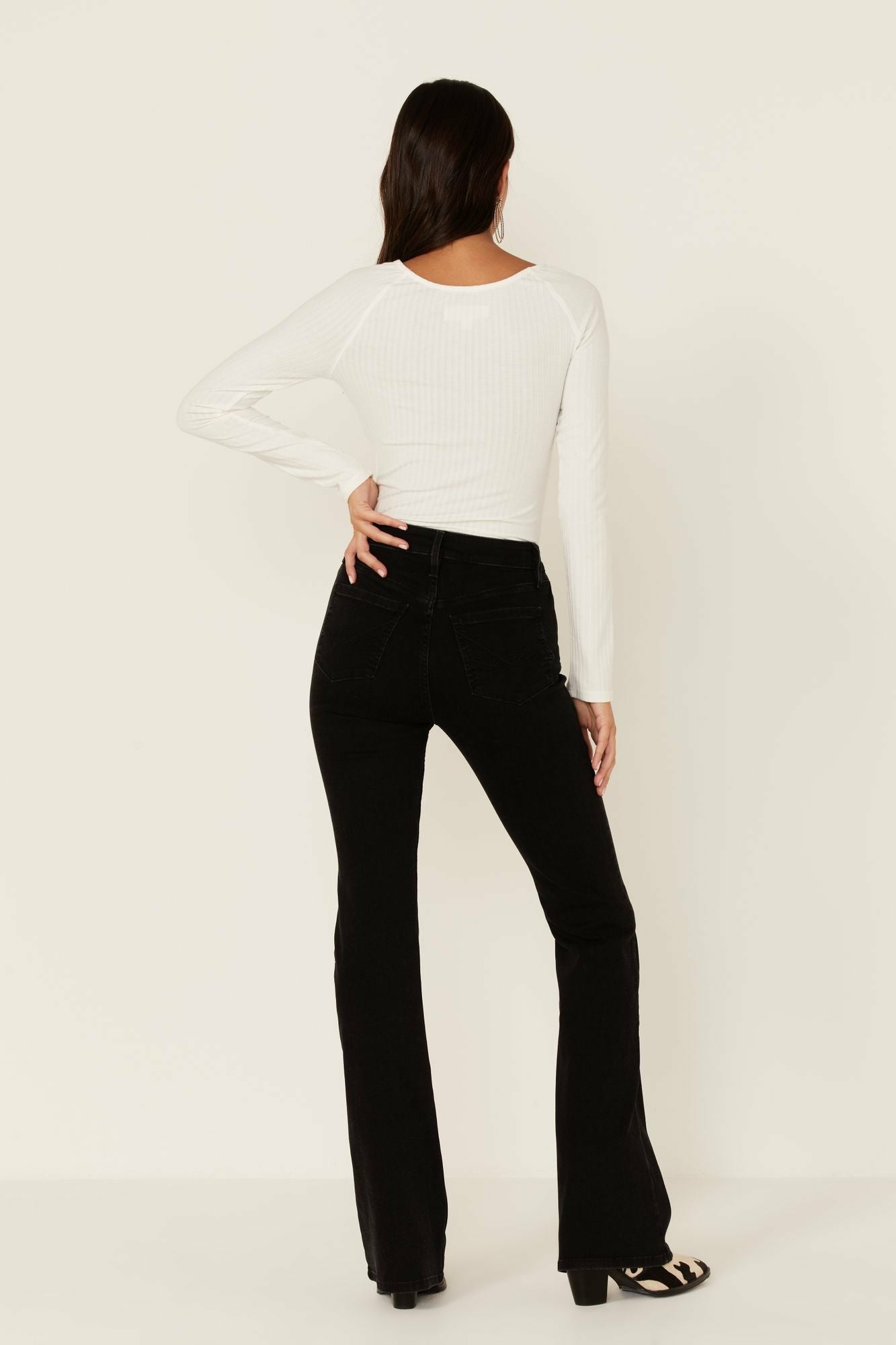 Idyllwind Velvet Touch High Rise Bootcut Brushed Denim Jeans Black