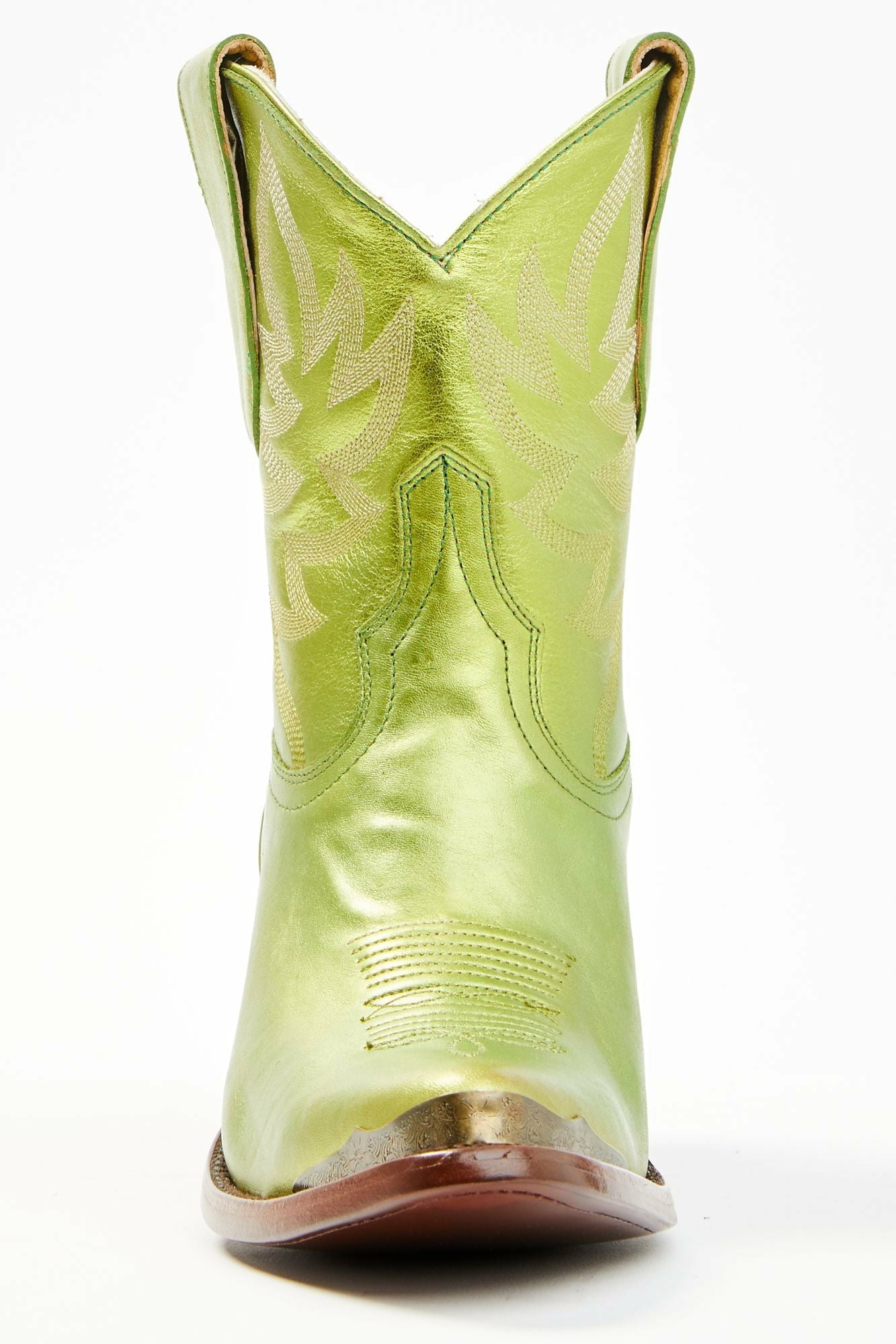 Idyllwind Envy Metallic Green Fashion Leather Western Booties - Round Toe Green