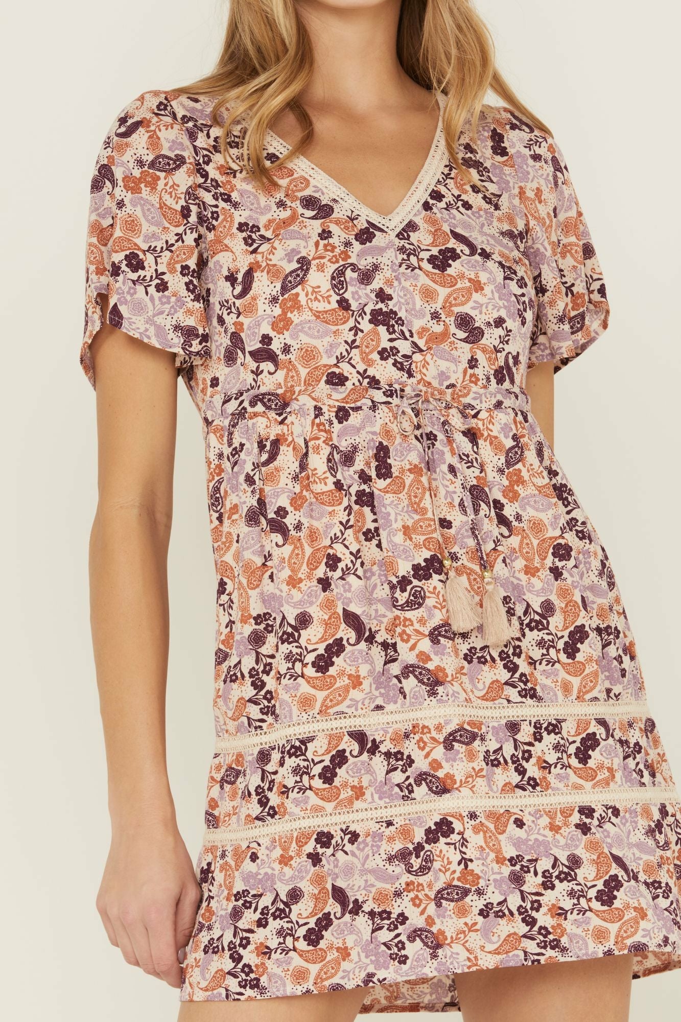 Idyllwind Blossom Court Floral Dress Lavender