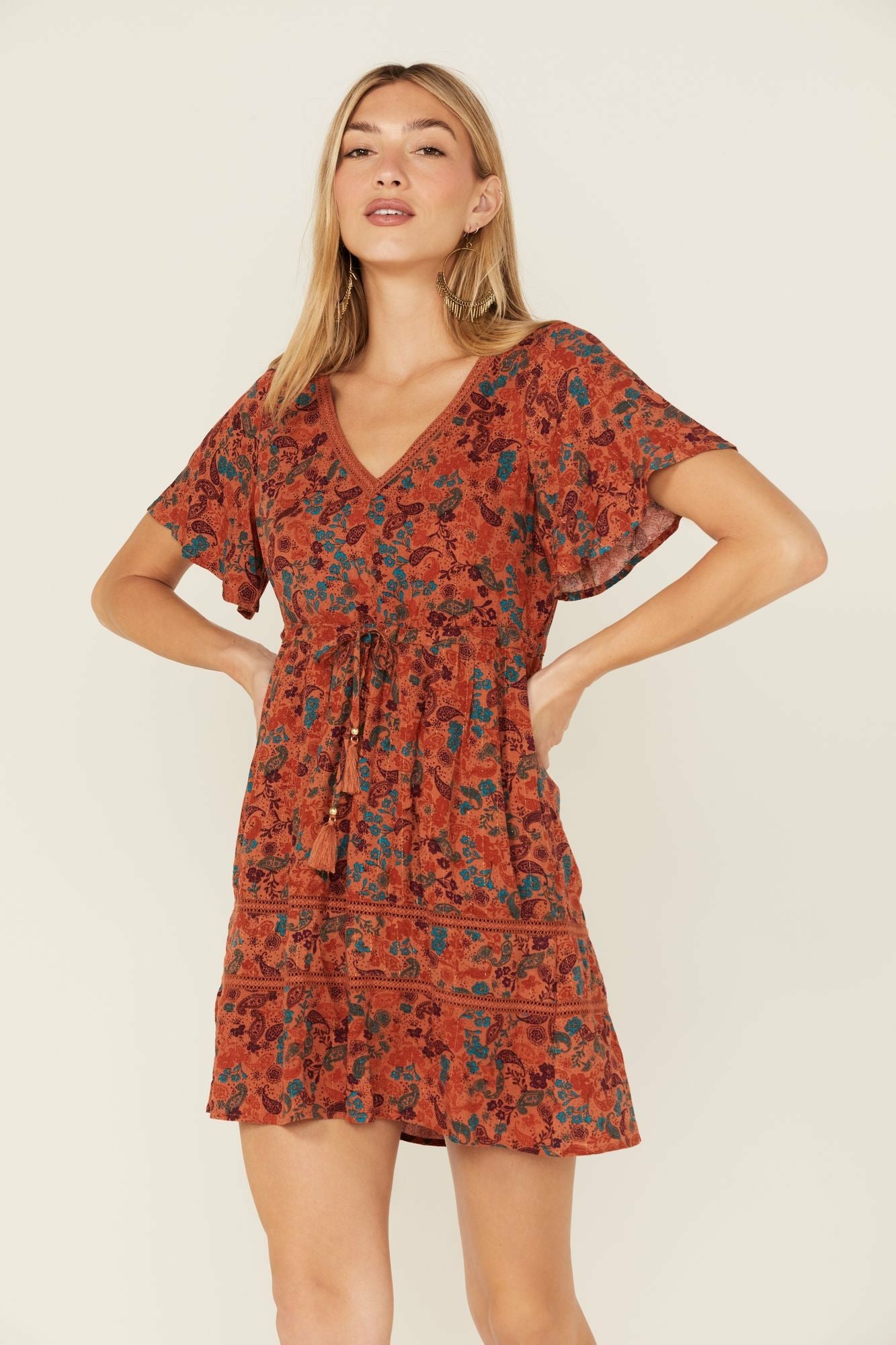 Idyllwind Blossom Court Dress Pecan