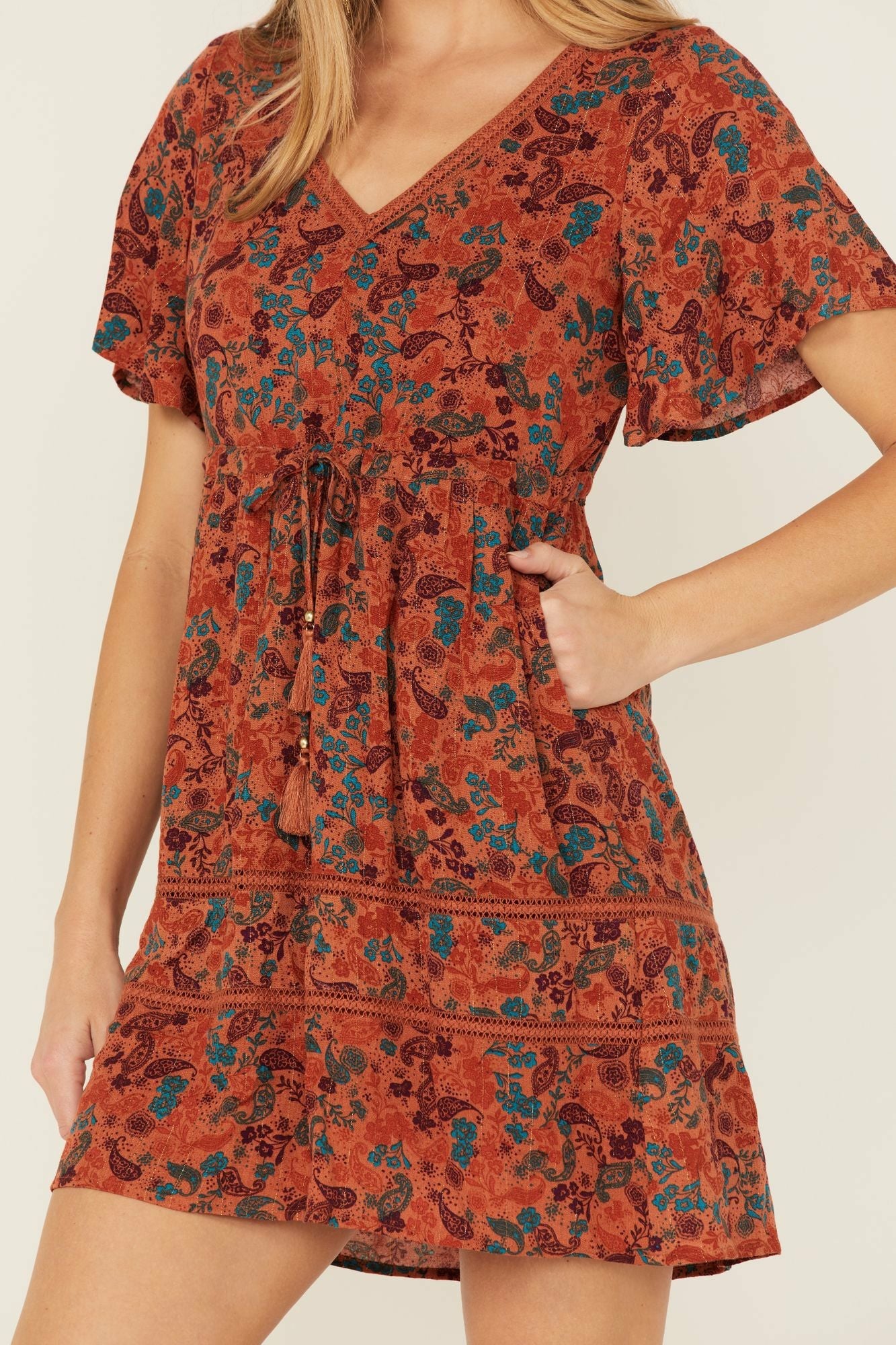 Idyllwind Blossom Court Dress Pecan
