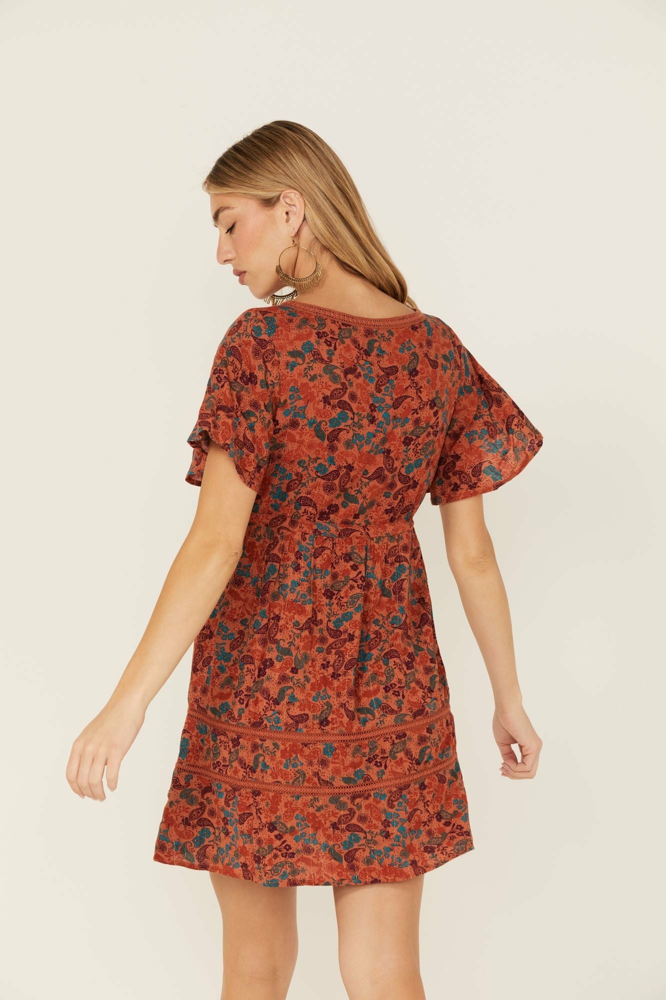 Idyllwind Blossom Court Dress Pecan