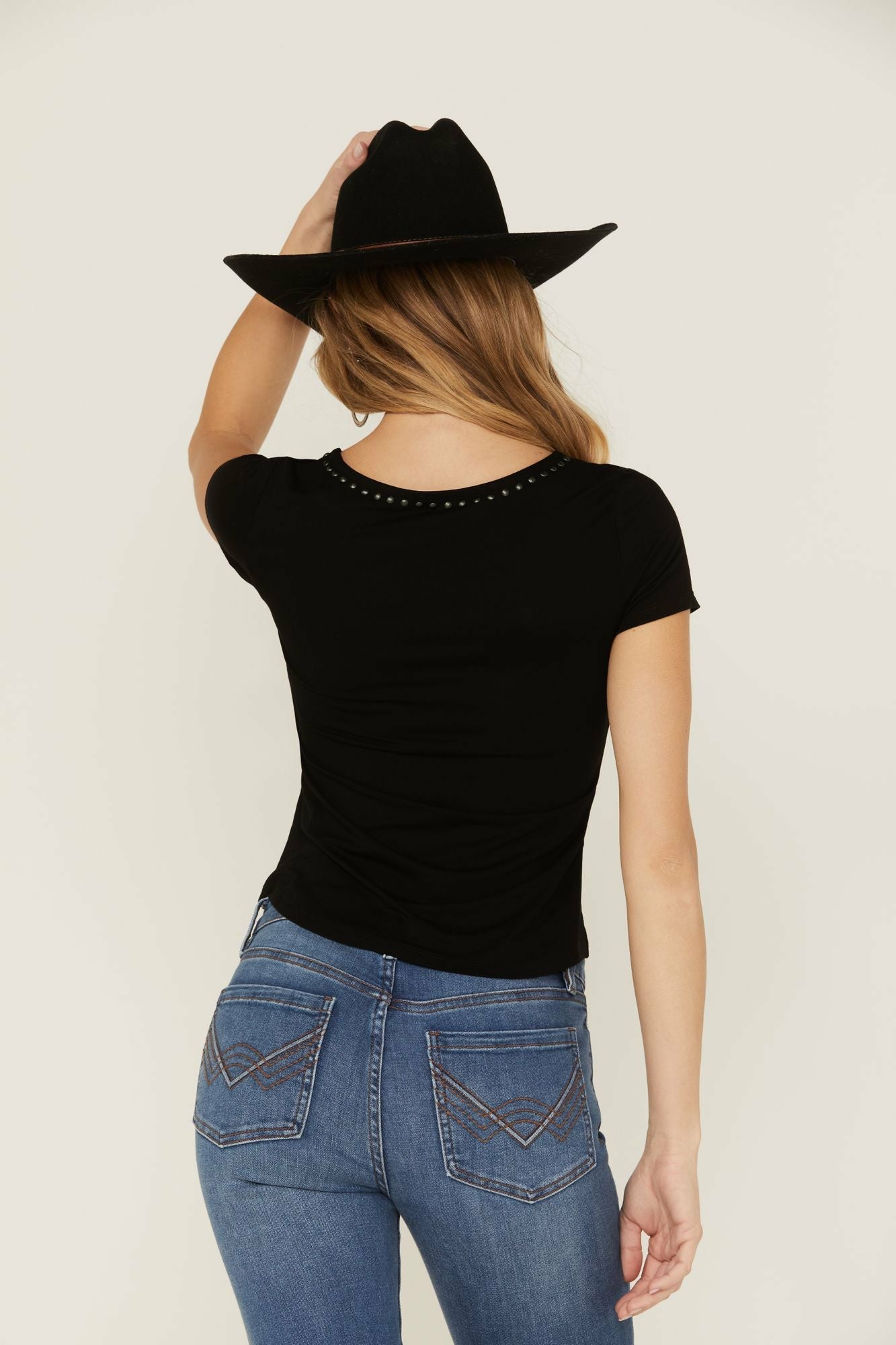 Idyllwind Honky Tonk Studded Top Black