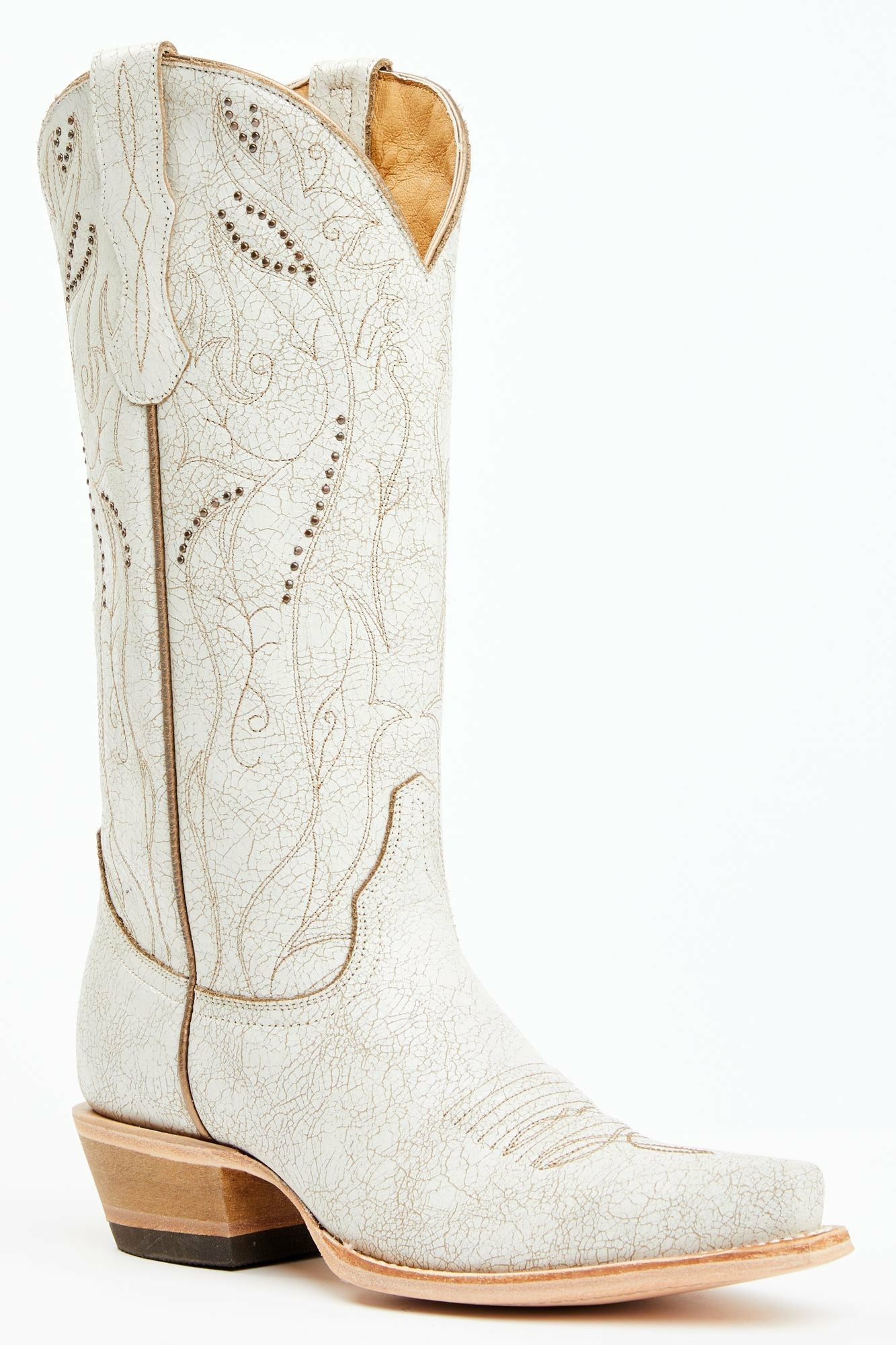 Idyllwind Sweet Tea Crackle Tall Western Boots - Snip Toe White