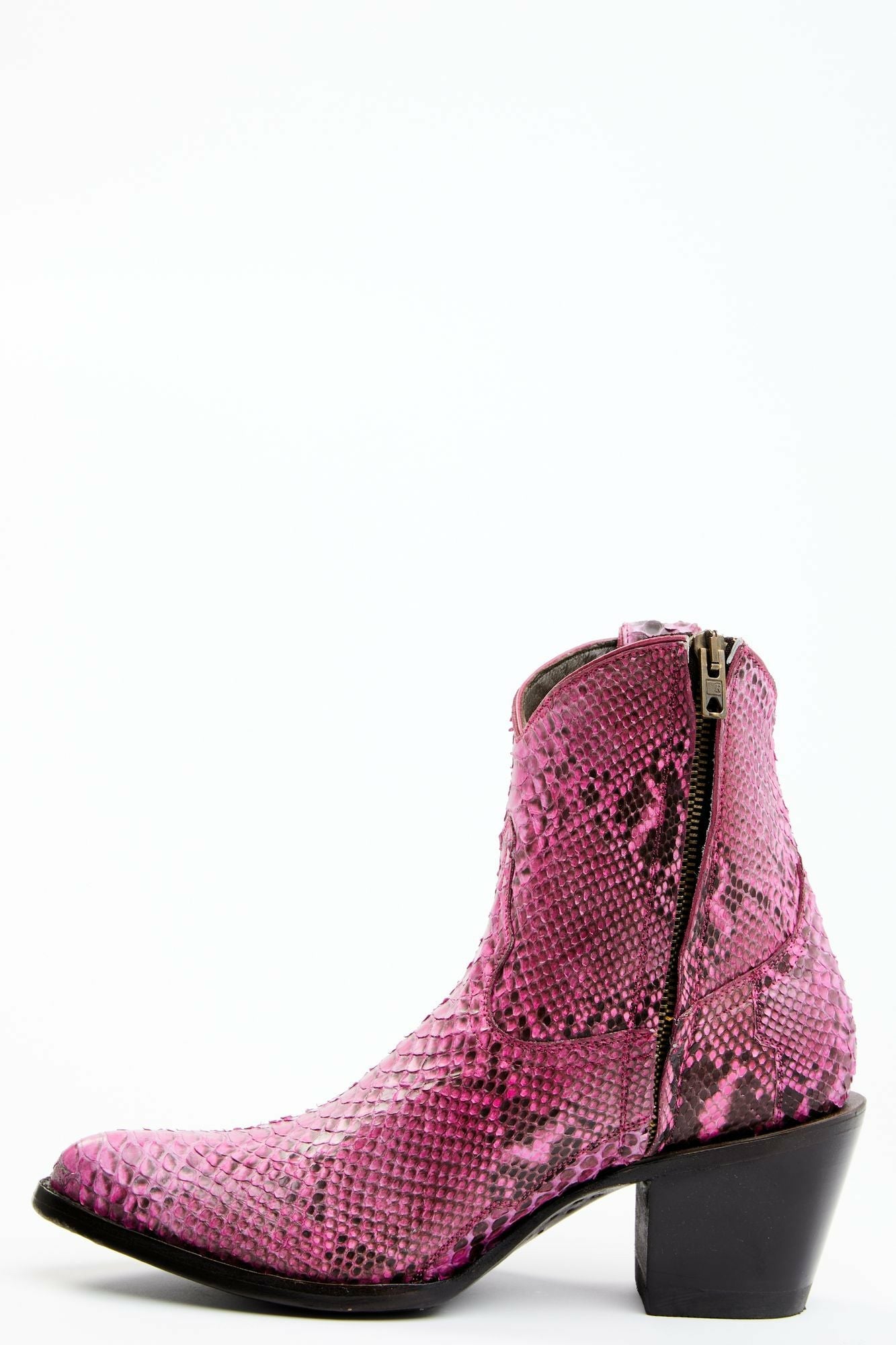 Idyllwind Exotic Python Western Bootie - Round Toe Pink