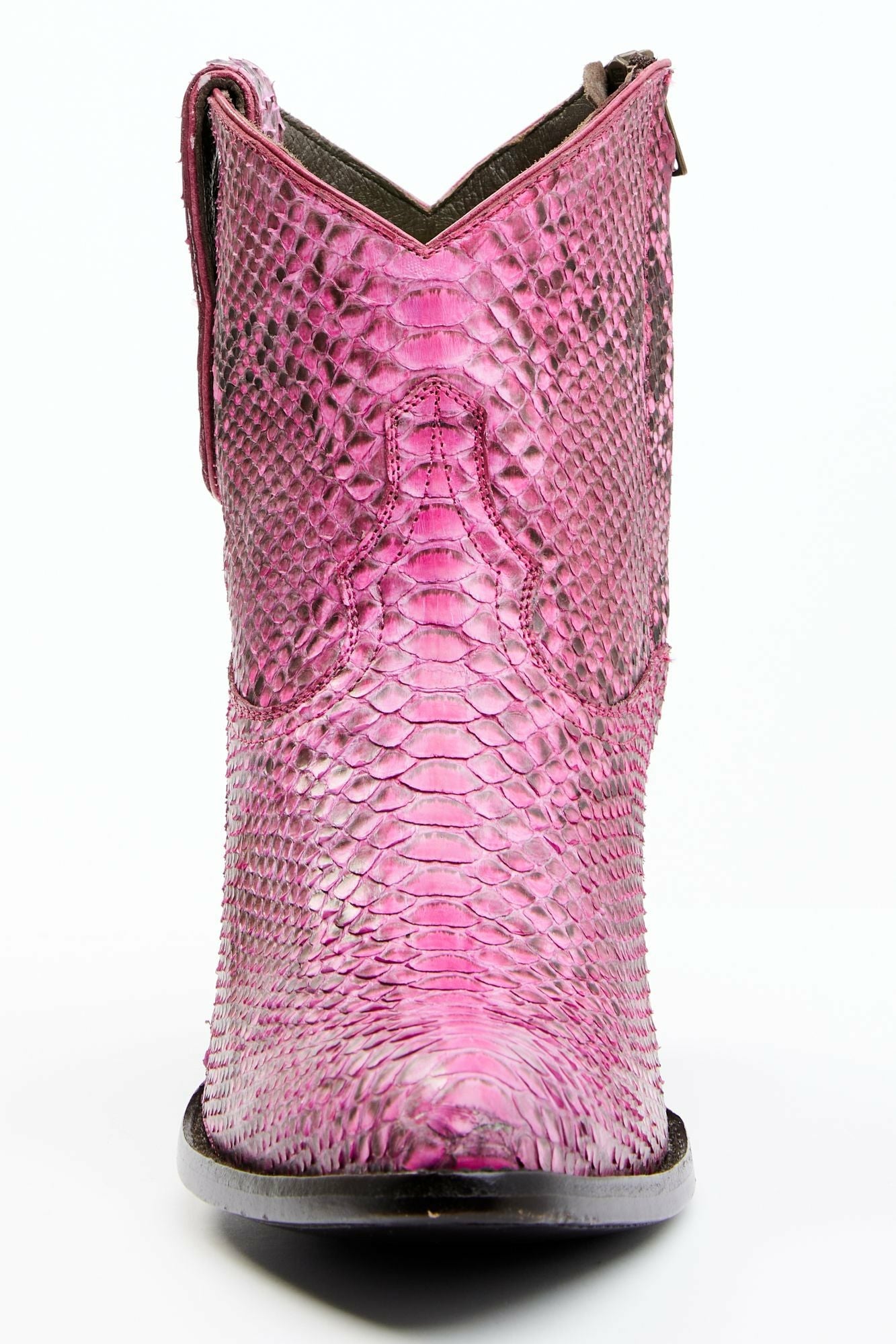 Idyllwind Exotic Python Western Bootie - Round Toe Pink