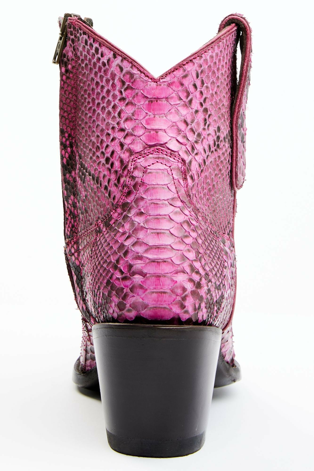 Idyllwind Exotic Python Western Bootie - Round Toe Pink