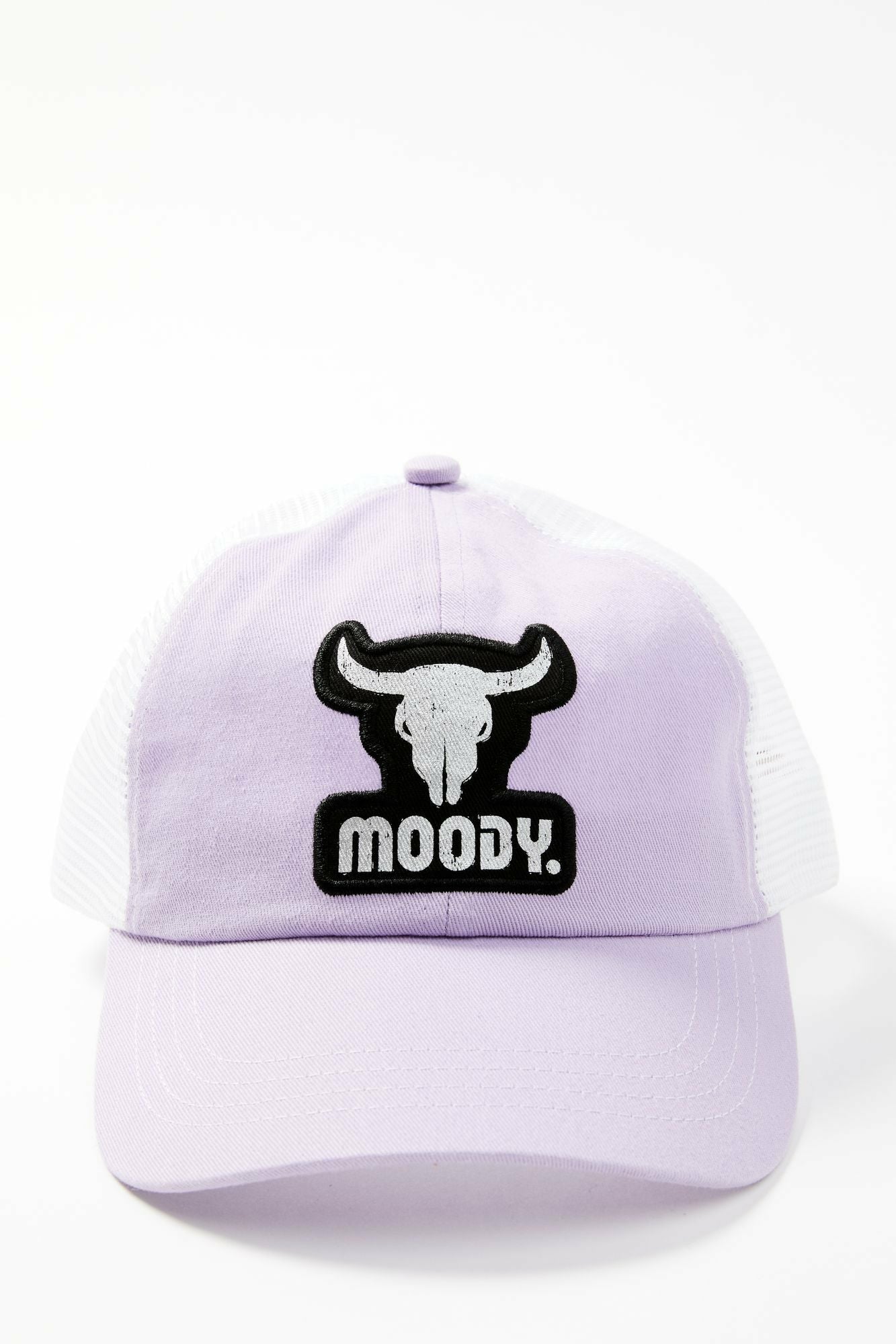 Idyllwind Moody Steer Head Mesh Back Baseball Hat Lavender