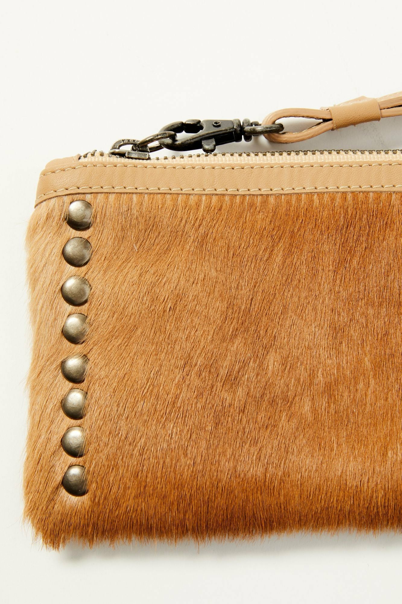 Idyllwind Upland Drive Hair-On Wallet Wristlet Natural